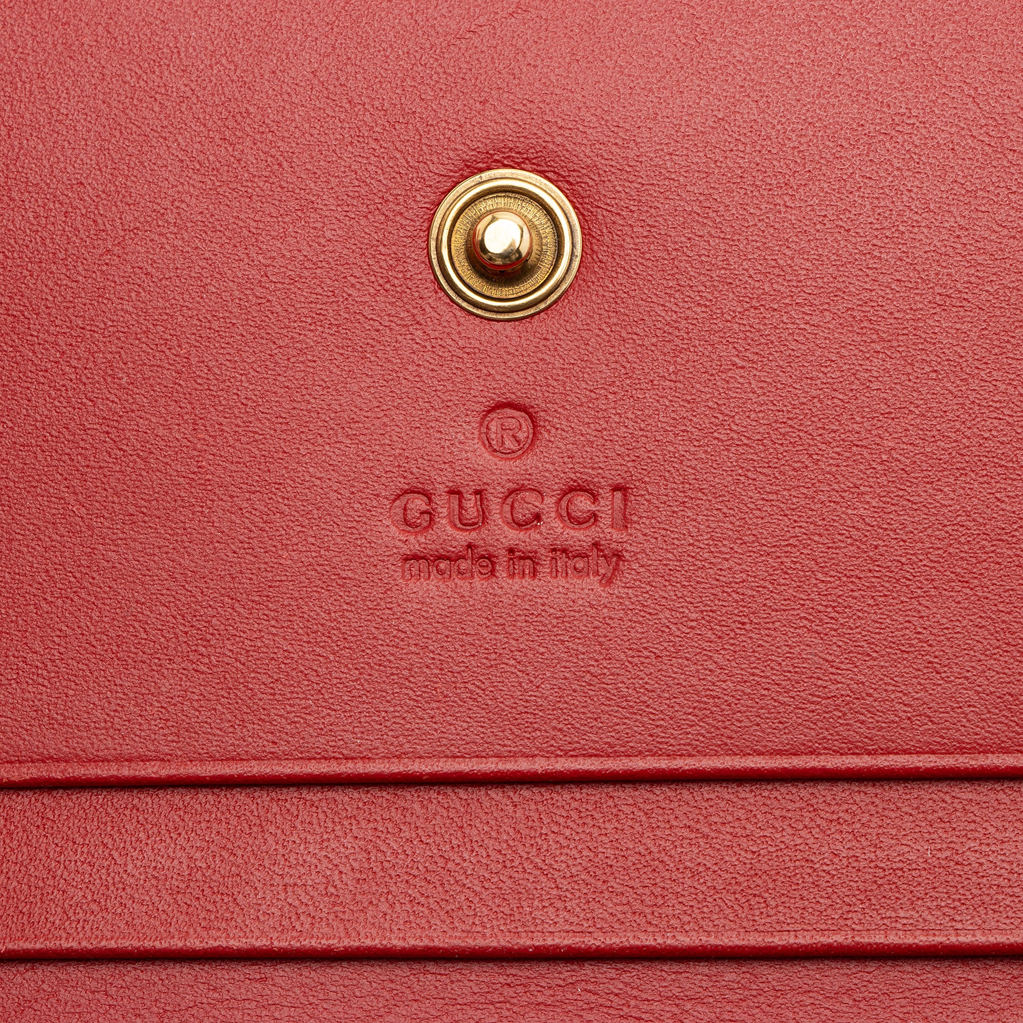 Gucci GG Supreme Cherry Compact Wallet