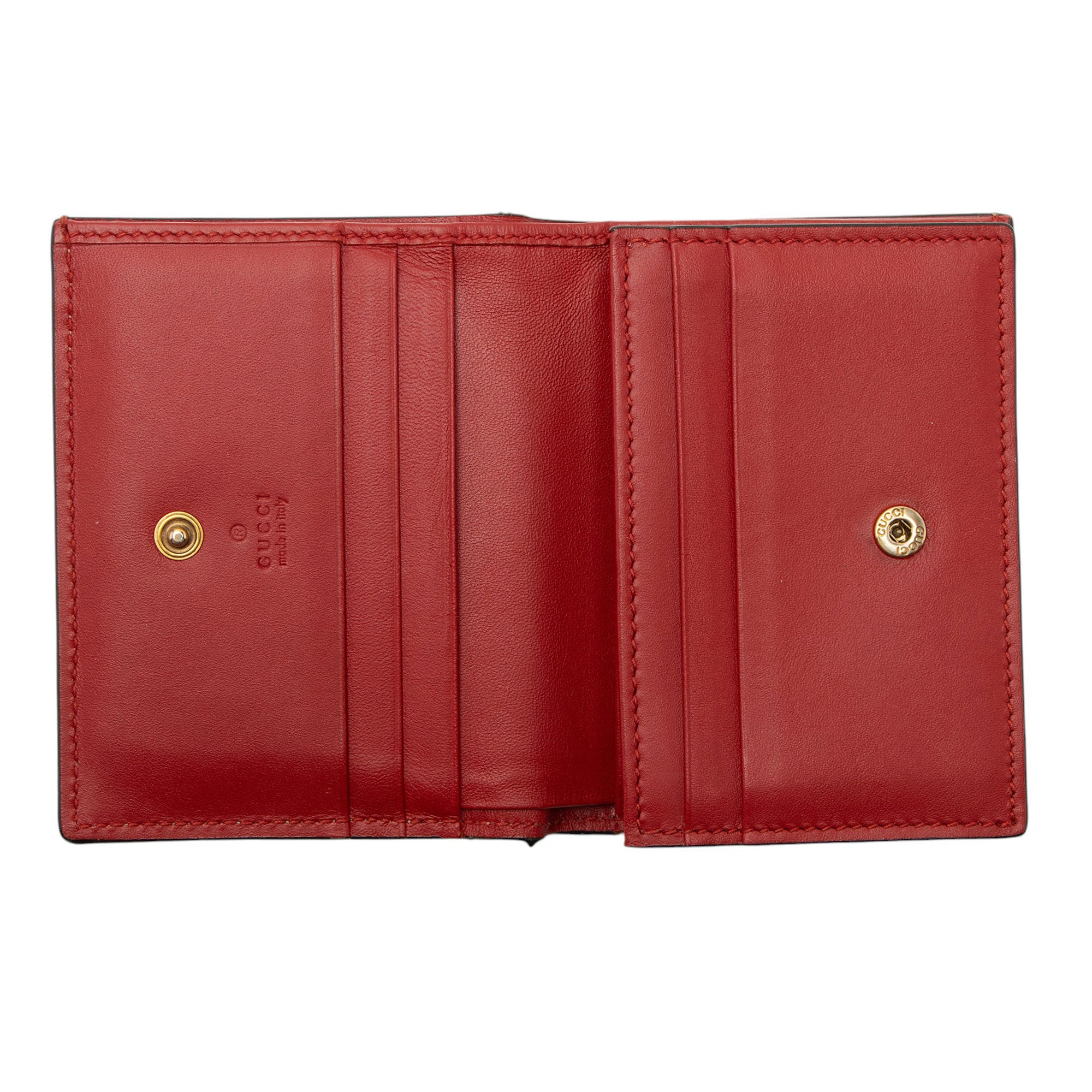 Gucci GG Supreme Cherry Compact Wallet