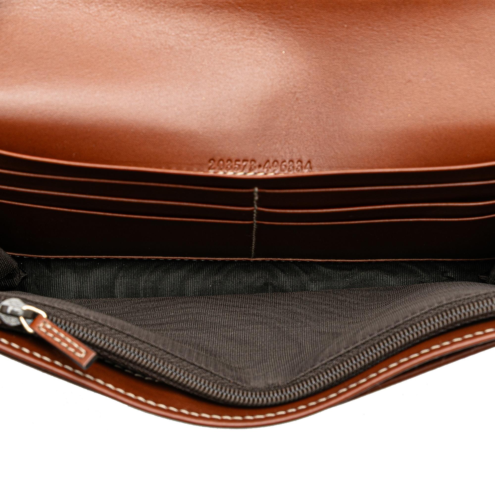 Gucci GG Supreme Continental Flap Wallet