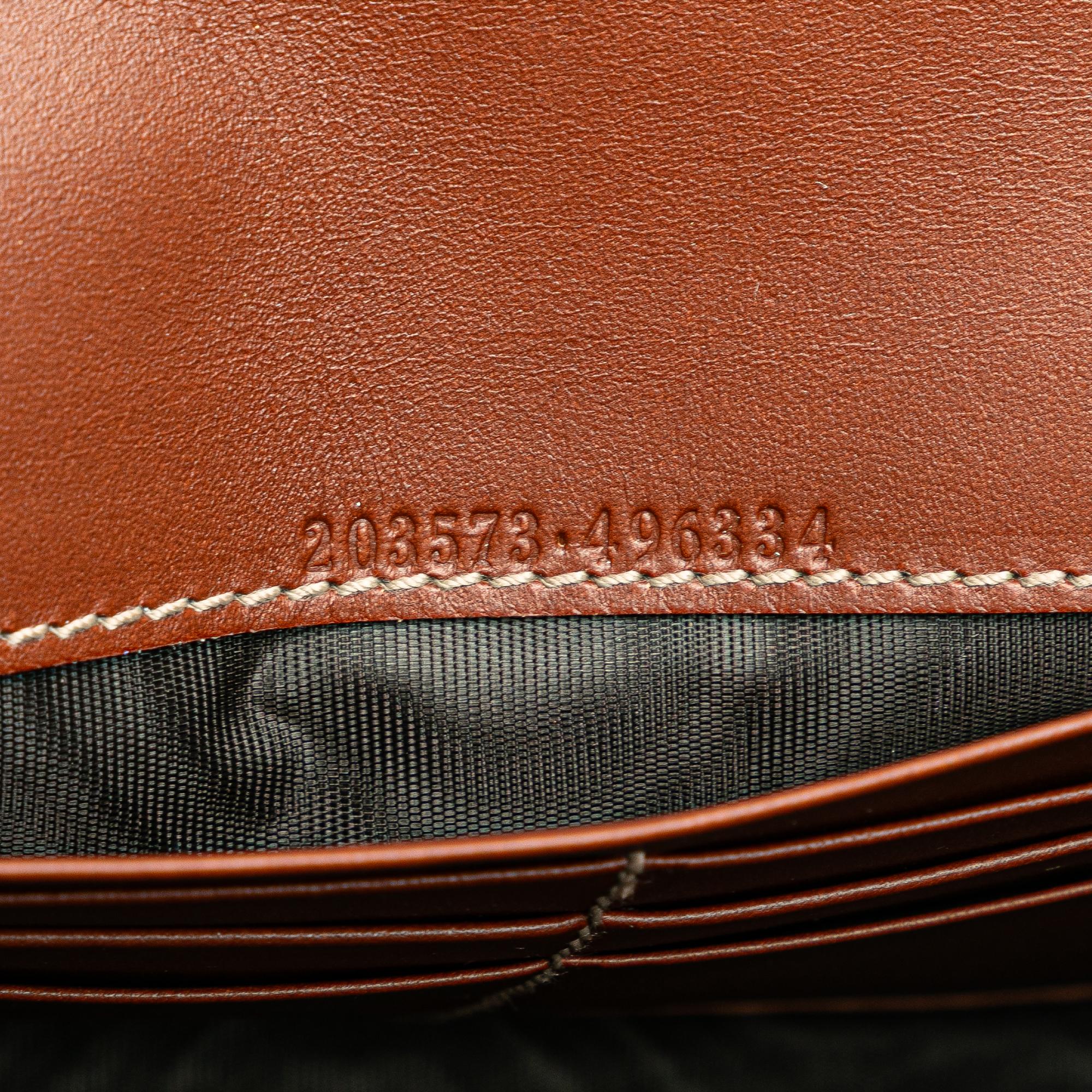 Gucci GG Supreme Continental Flap Wallet