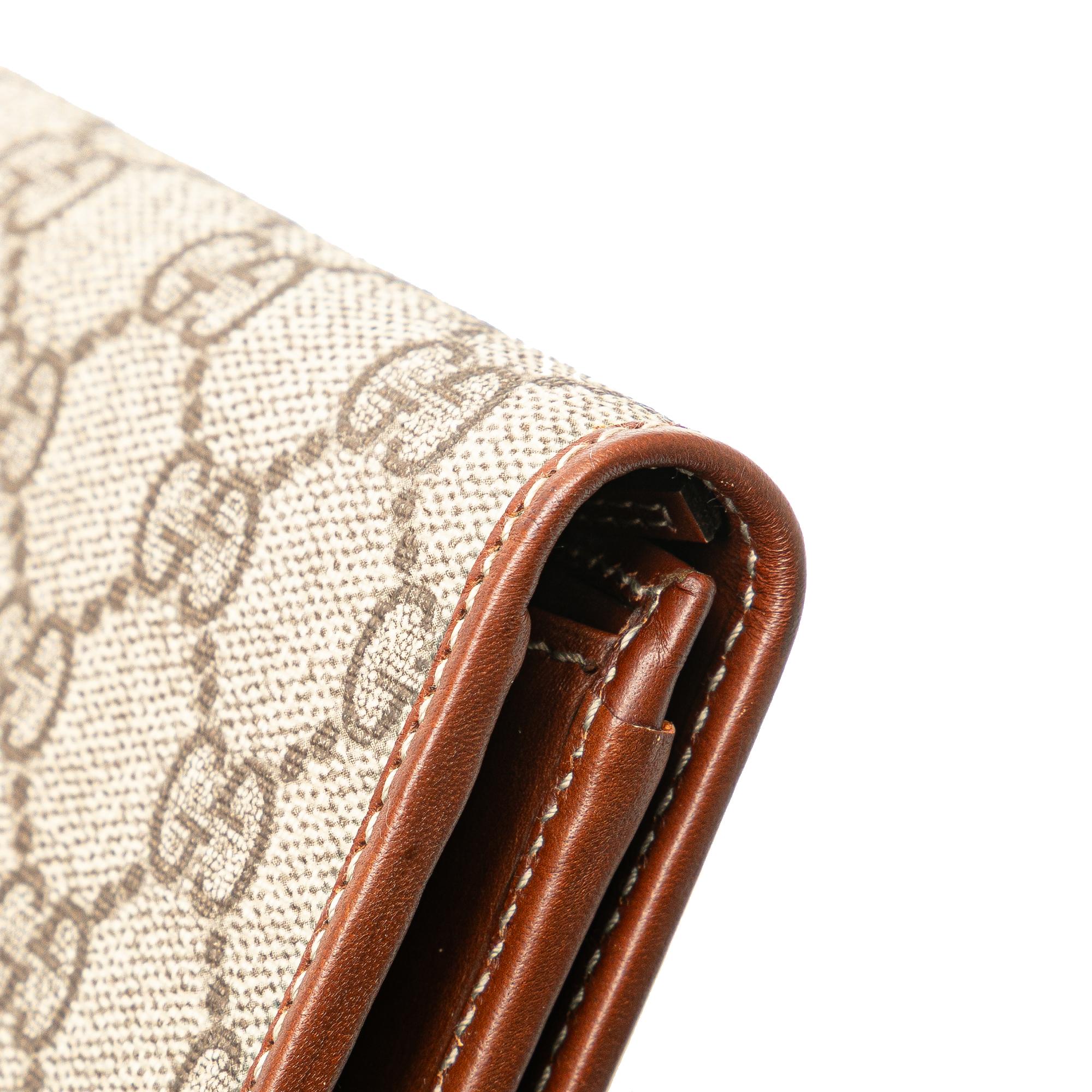 Gucci GG Supreme Continental Flap Wallet