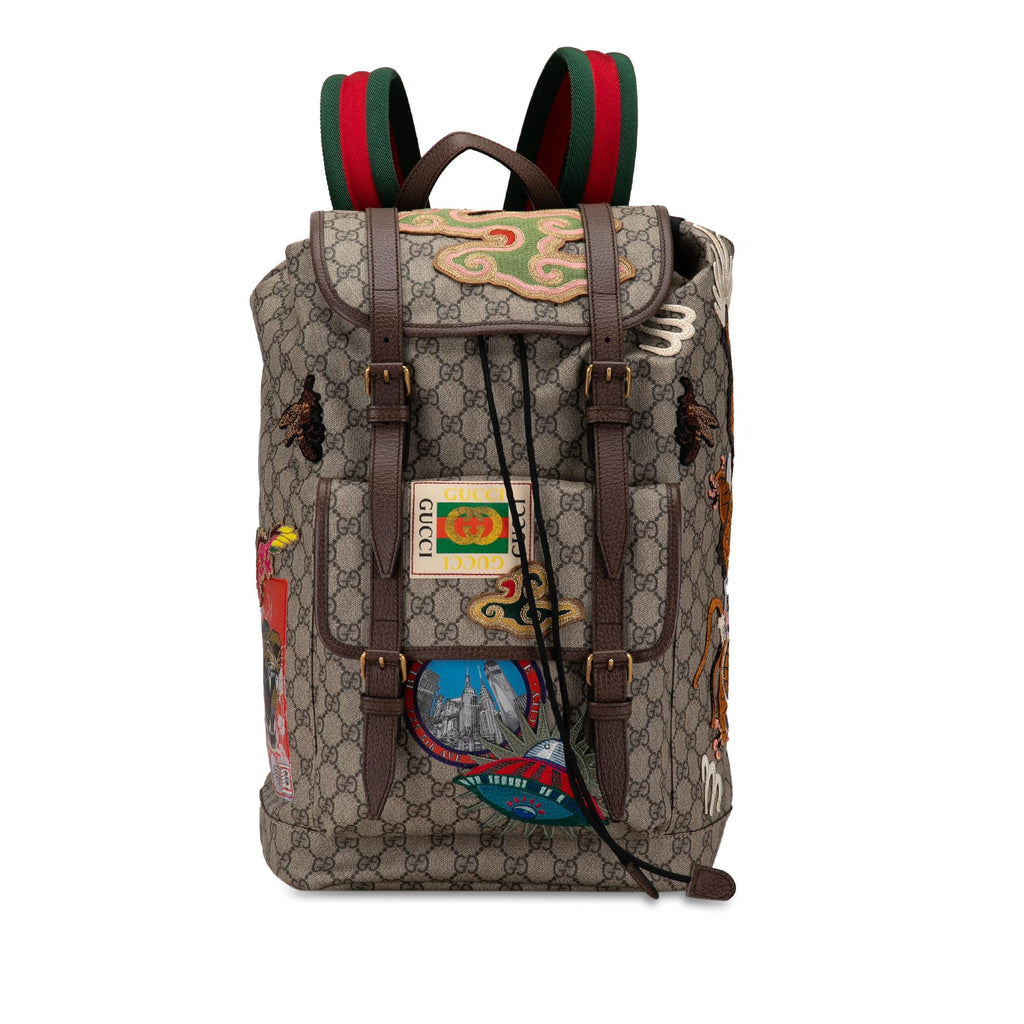 Gucci GG Supreme Courrier Backpack SHG v9EkNM