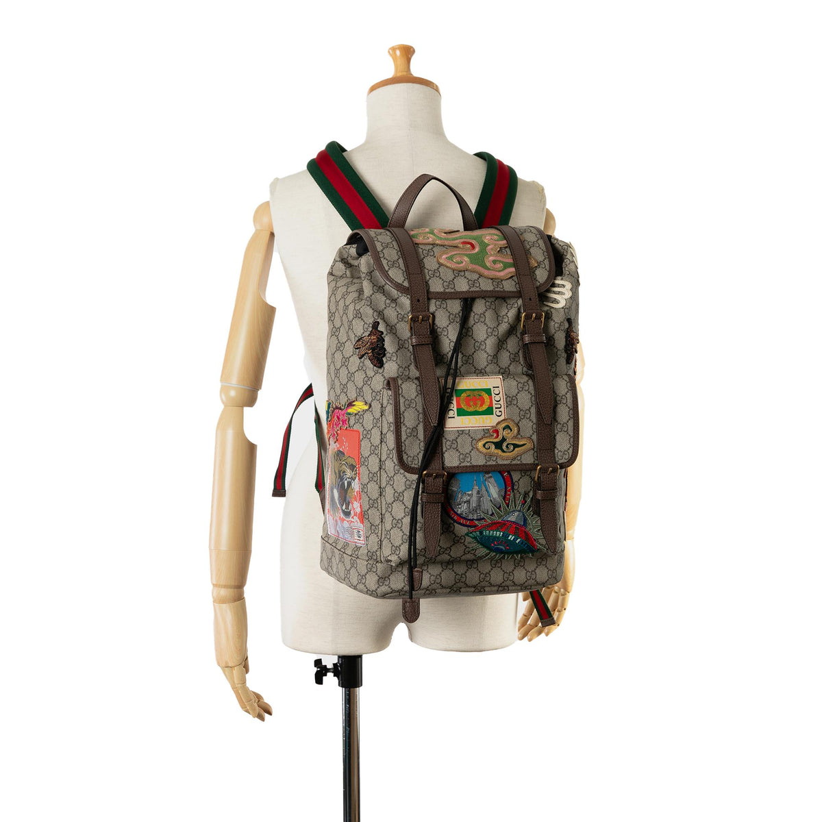 Gucci GG Supreme Courrier Backpack (SHG-v9EkNM) display picture 3