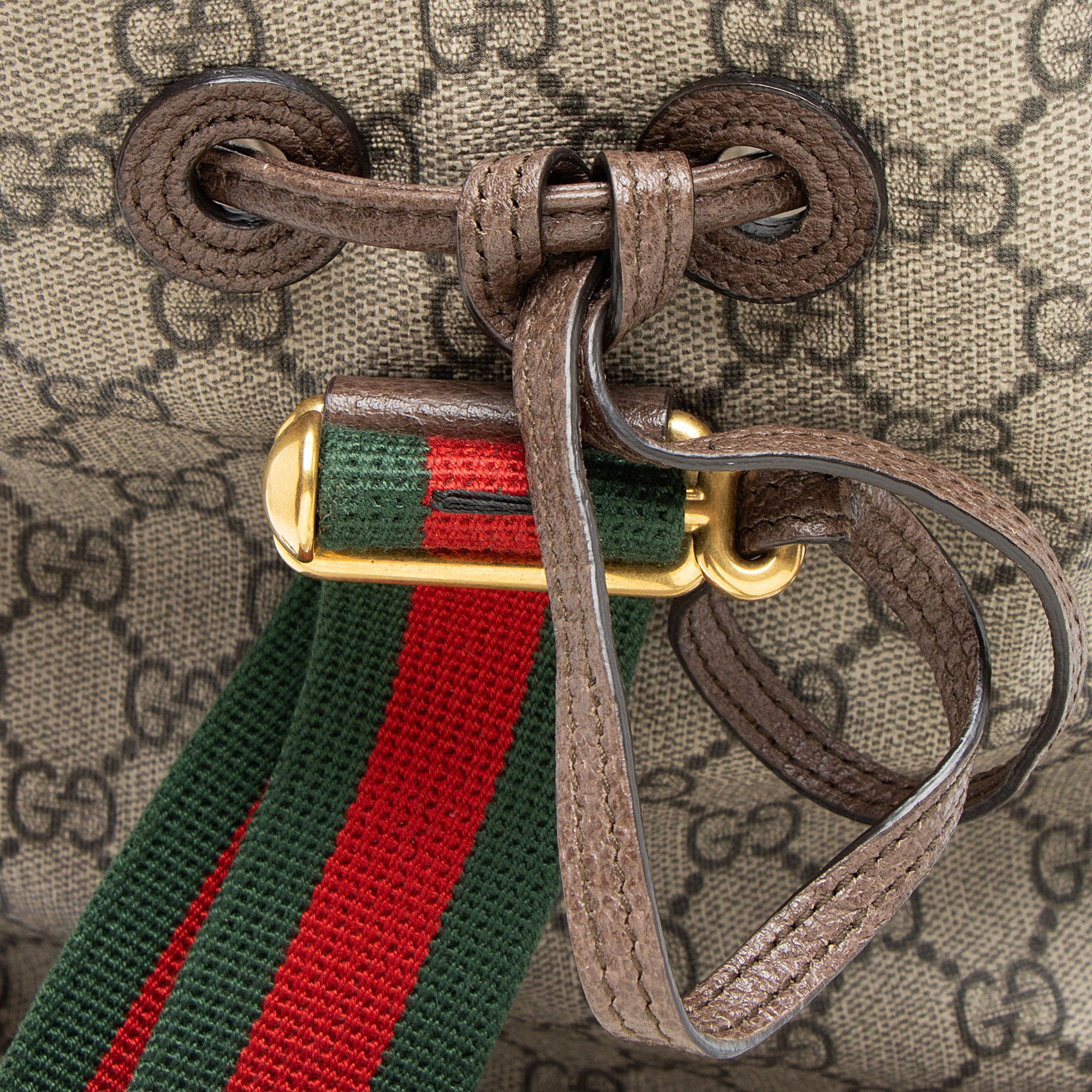 Gucci GG Supreme Courrier Drawstring Sling Bag