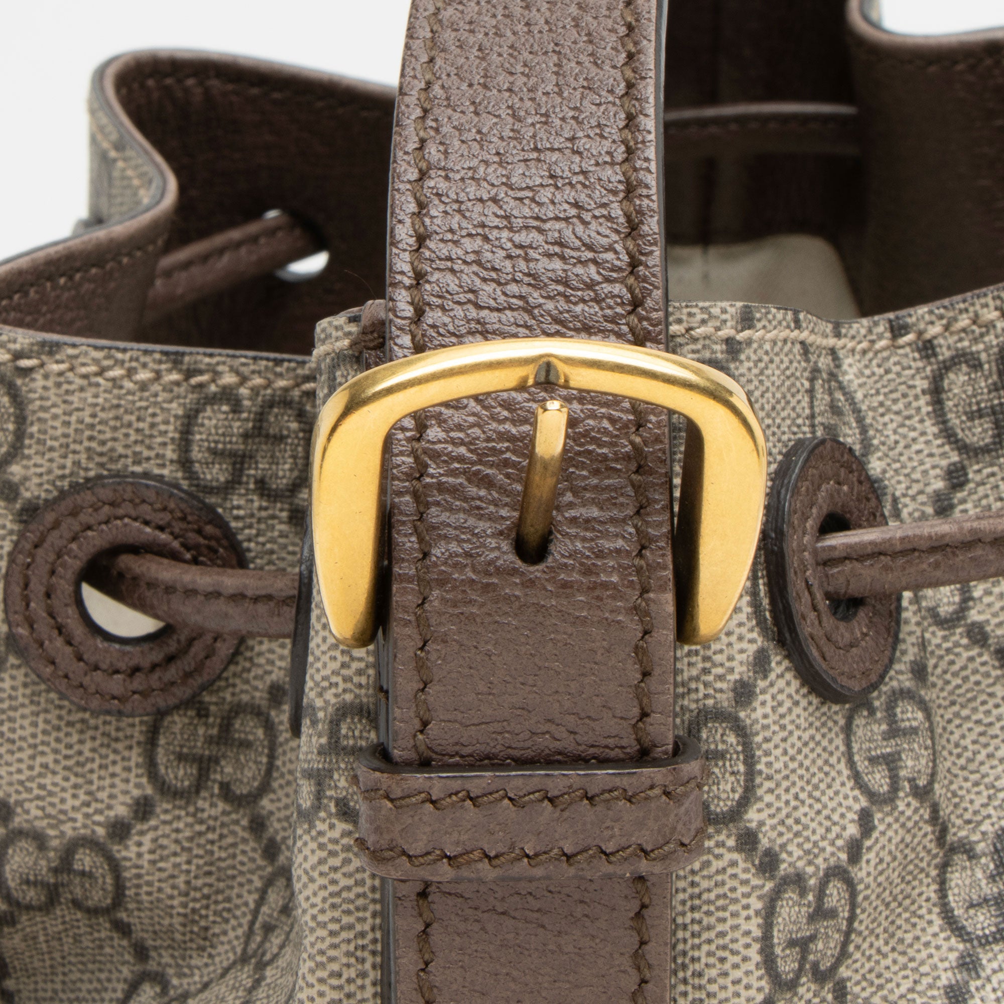 Gucci GG Supreme Courrier Drawstring Sling Bag