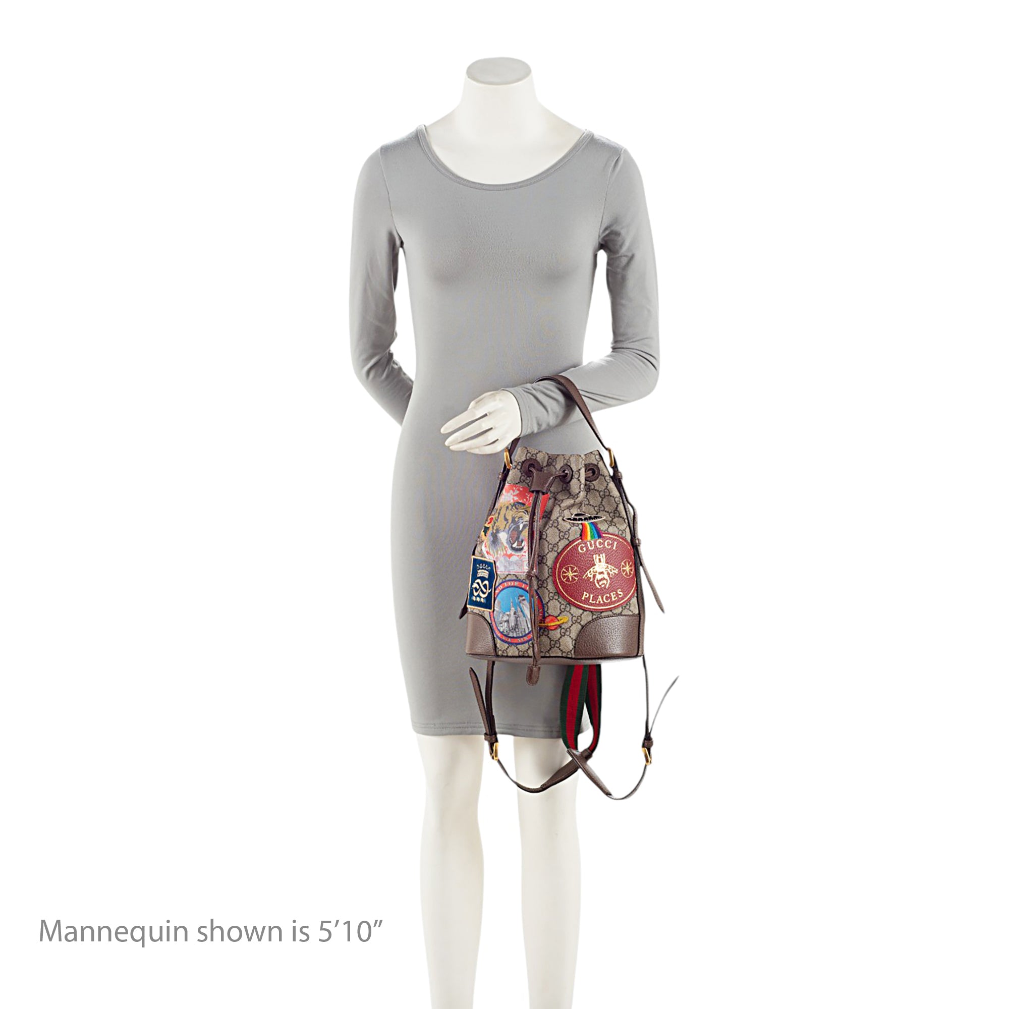 Gucci GG Supreme Courrier Drawstring Sling Bag