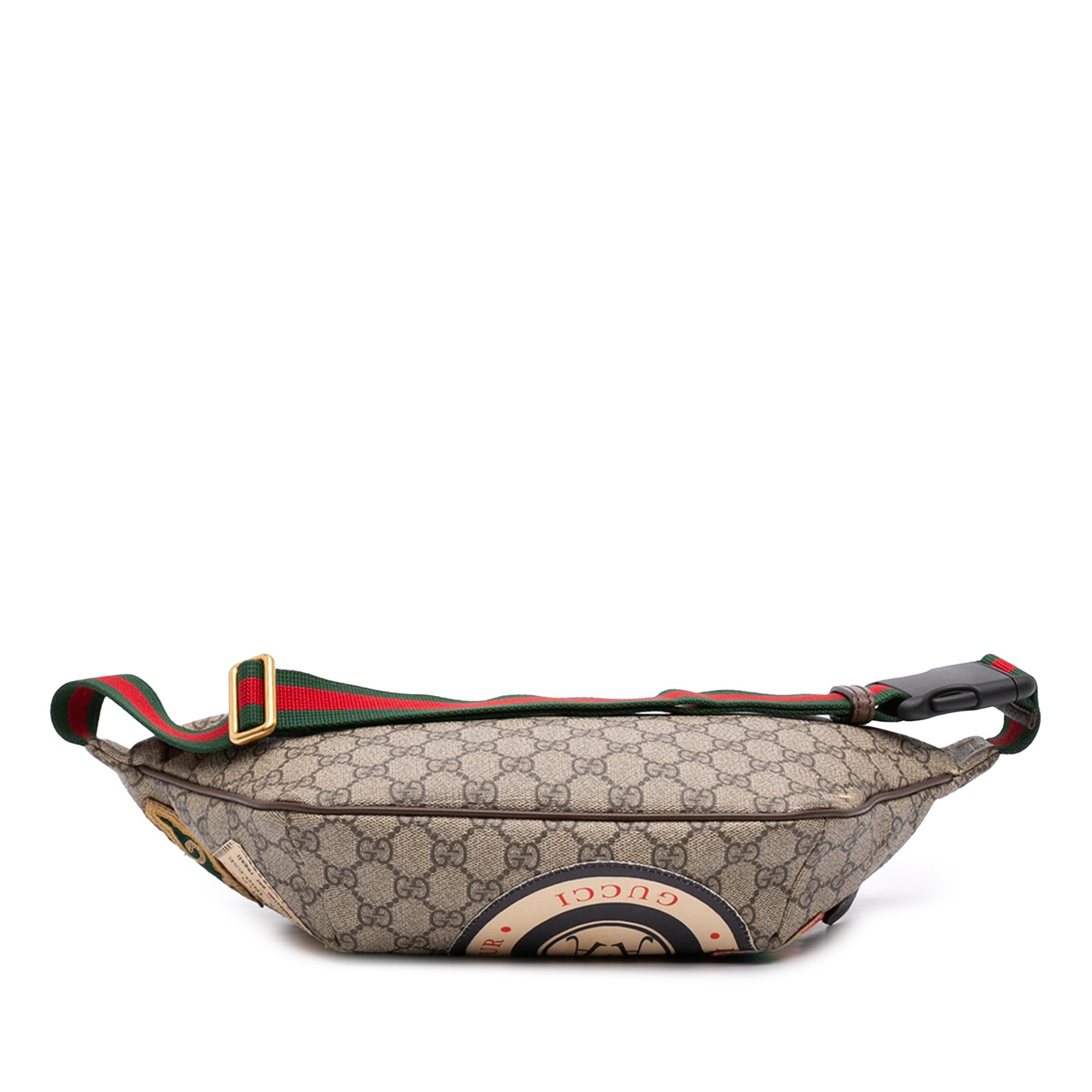 Gucci GG Supreme Courrier Web Belt Bag
