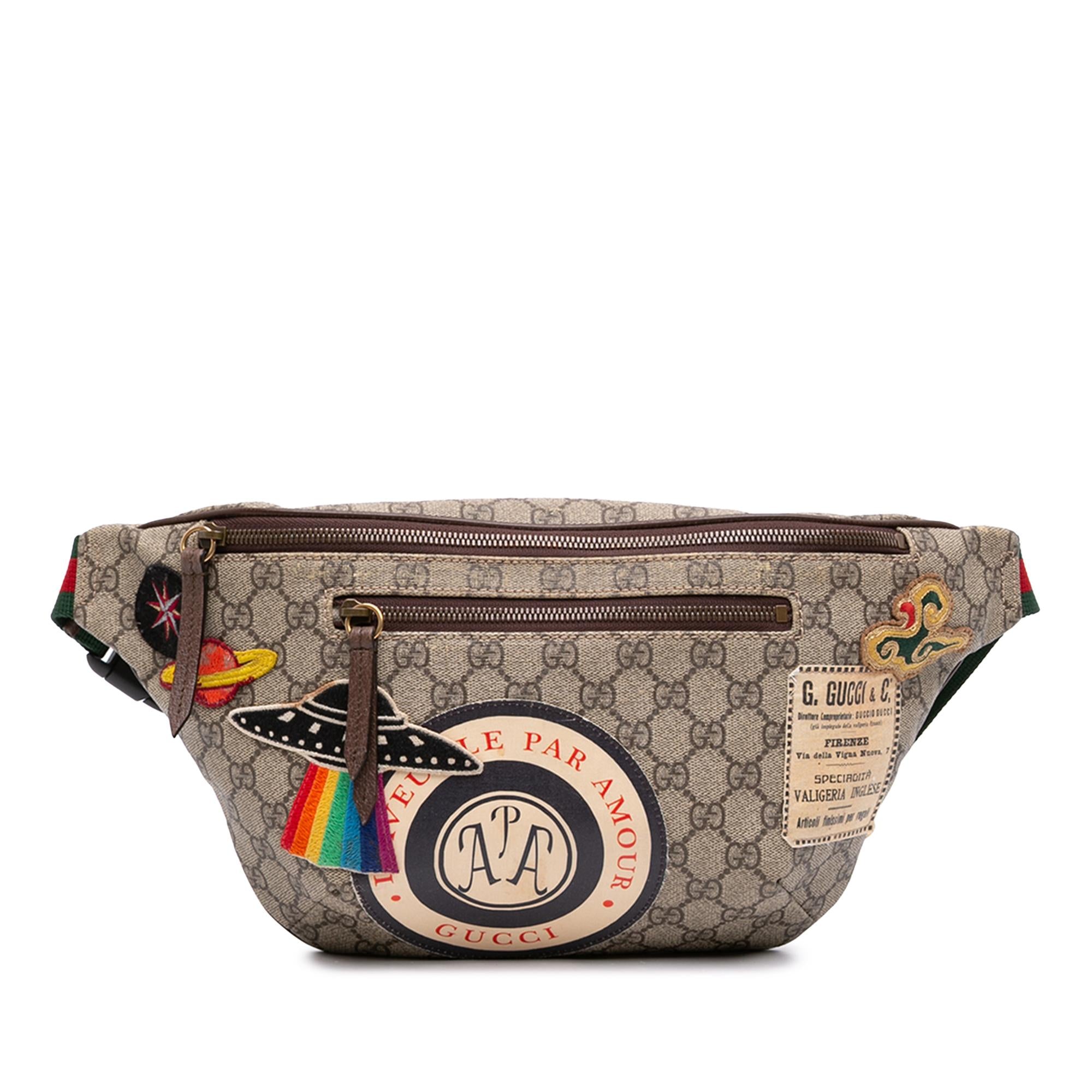 Gucci GG Supreme Courrier Web Belt Bag