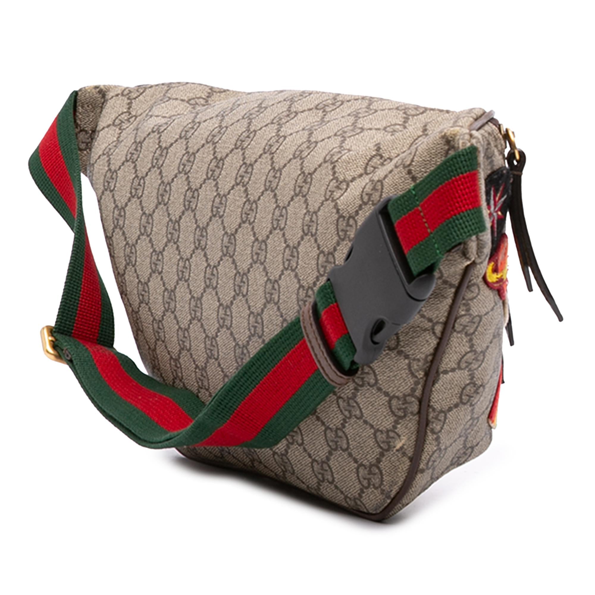 Gucci GG Supreme Courrier Web Belt Bag