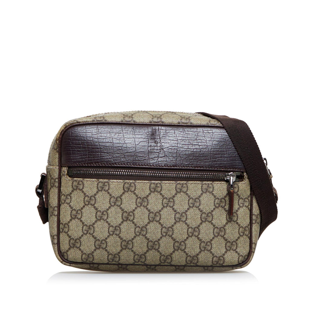 Gucci Supreme Convertible Backpack Briefcase GG Coated Canvas at