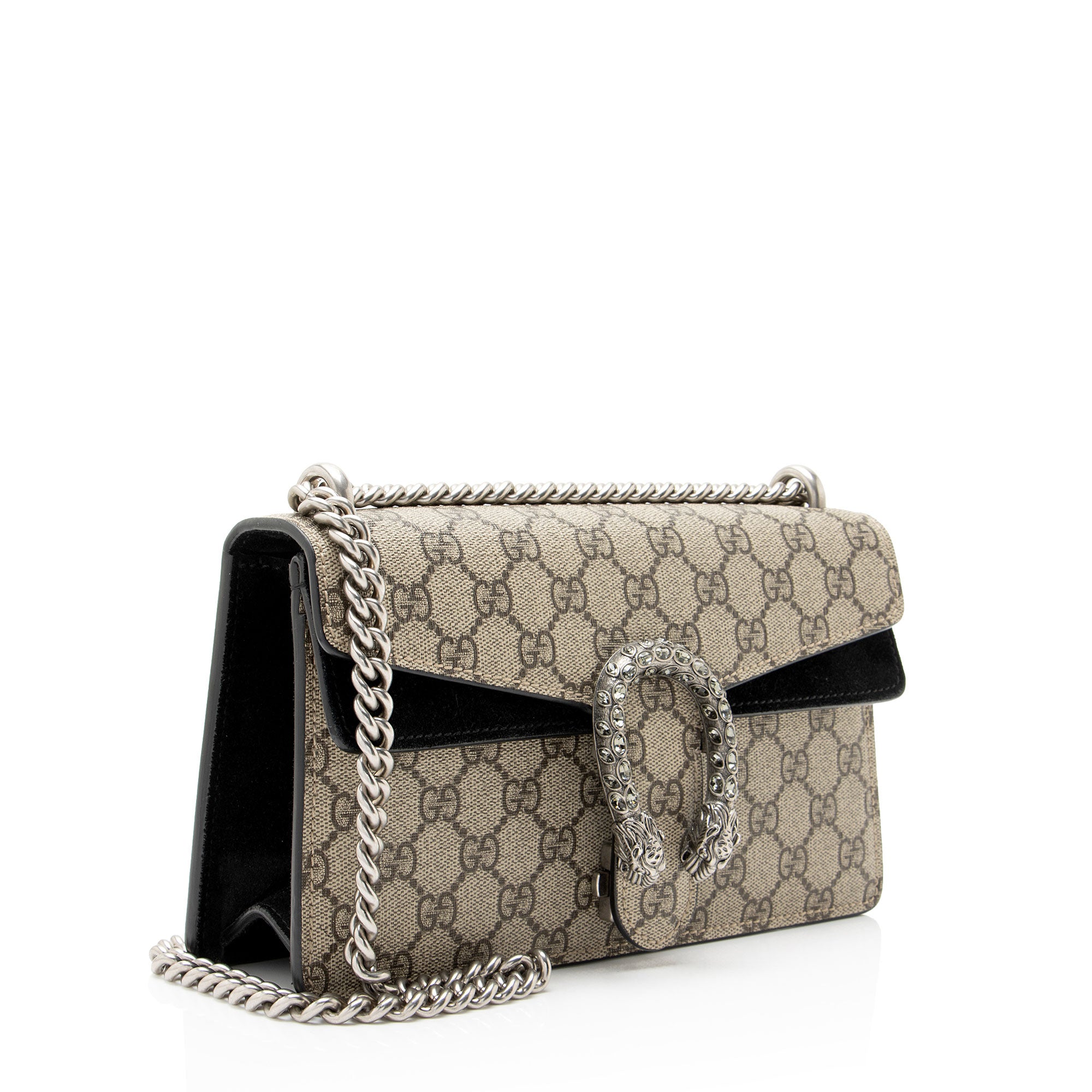 Gucci GG Supreme Crystal Dionysus Medium E/W Shoulder Bag