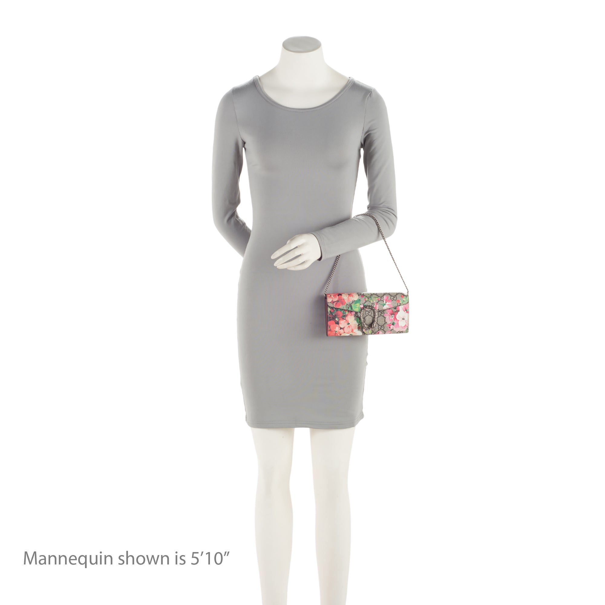 Gucci GG Supreme Blooms Dionysus Mini Wallet on Chain Bag (SHF-I8Vu9w)