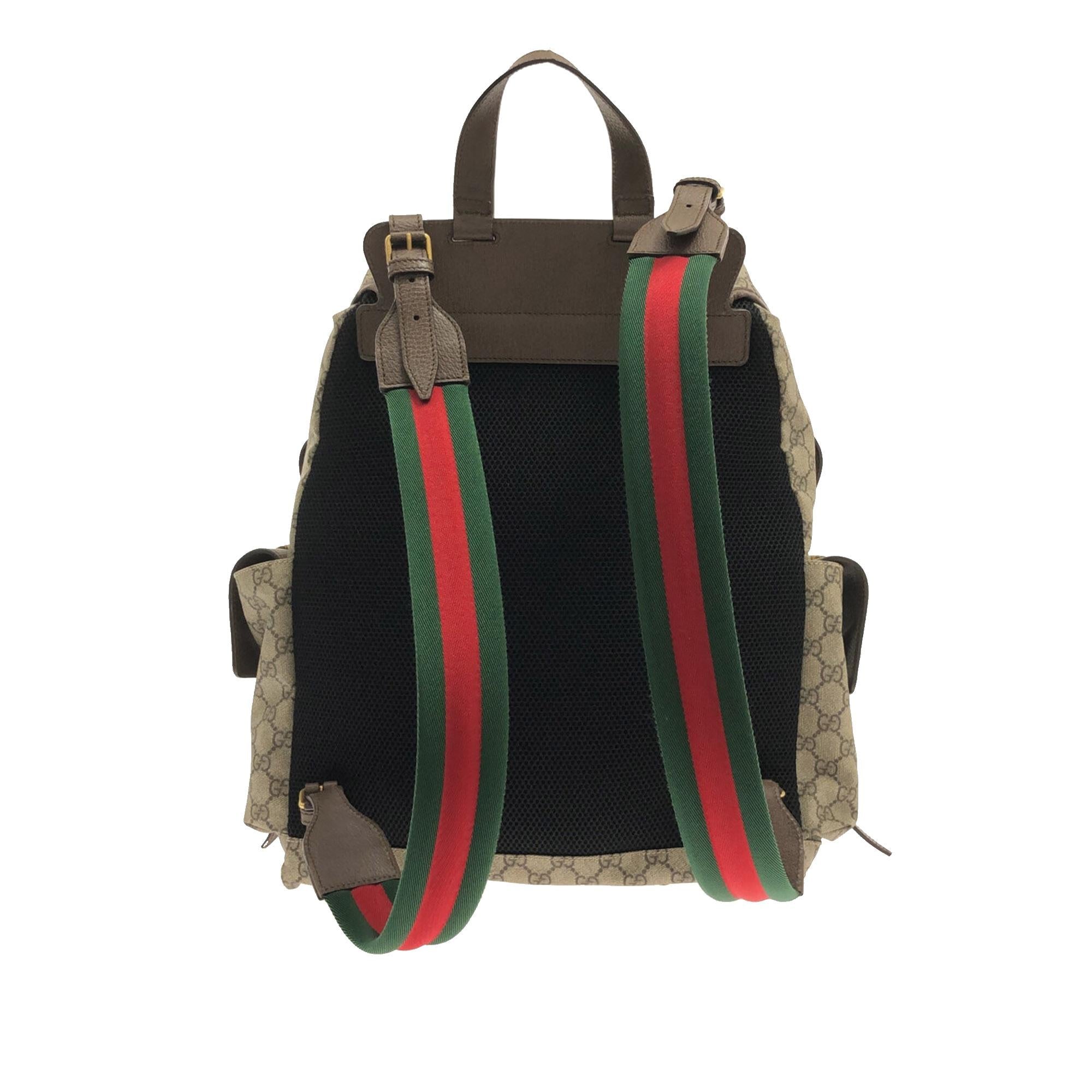 Gucci GG Supreme Donald Duck Soft Backpack (SHG-5R4mC7)