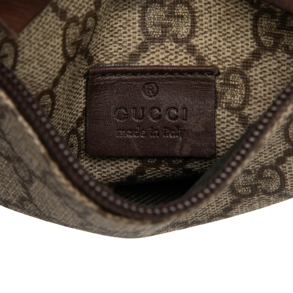 Gucci GG Supreme Double Pocket Belt Bag