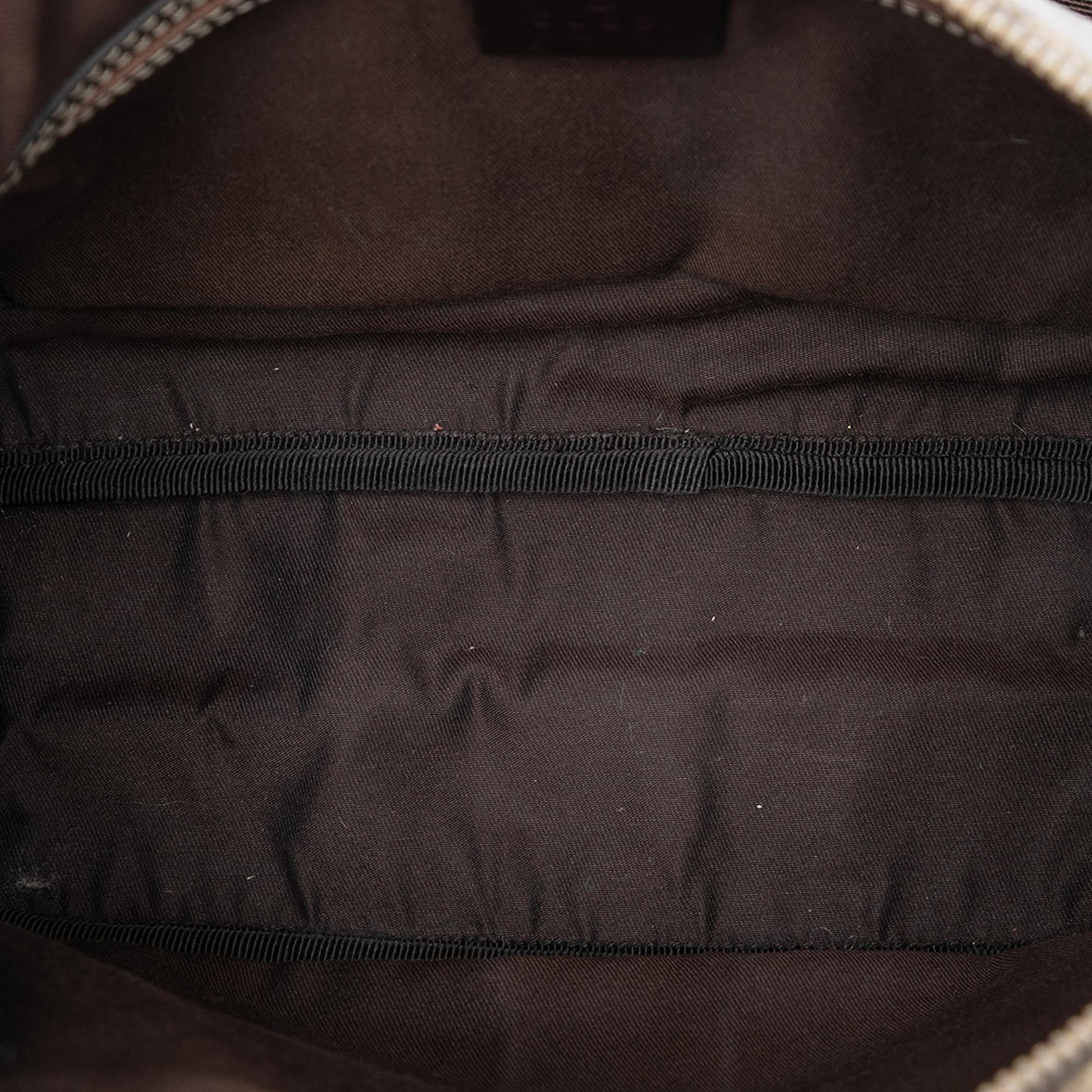 Gucci GG Supreme Double Pocket Crossbody