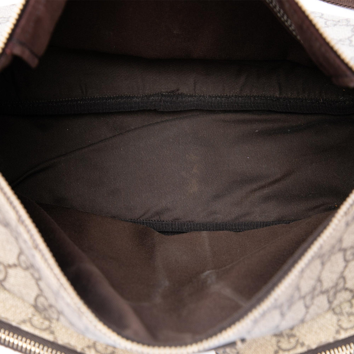 Gucci GG Supreme Double Pocket Crossbody