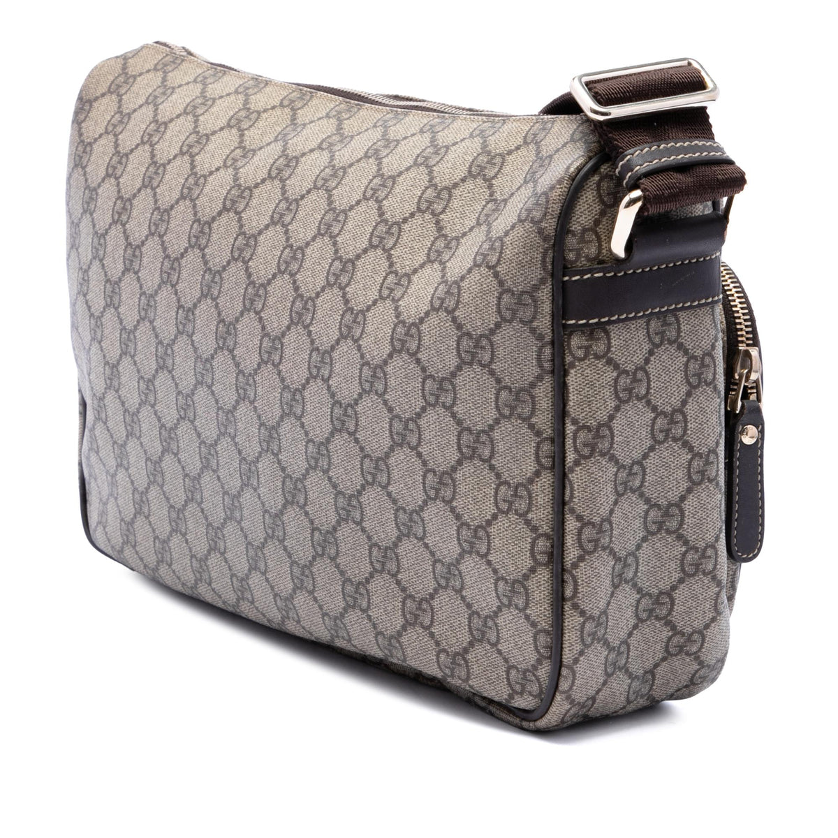 Gucci GG Supreme Double Pocket Crossbody