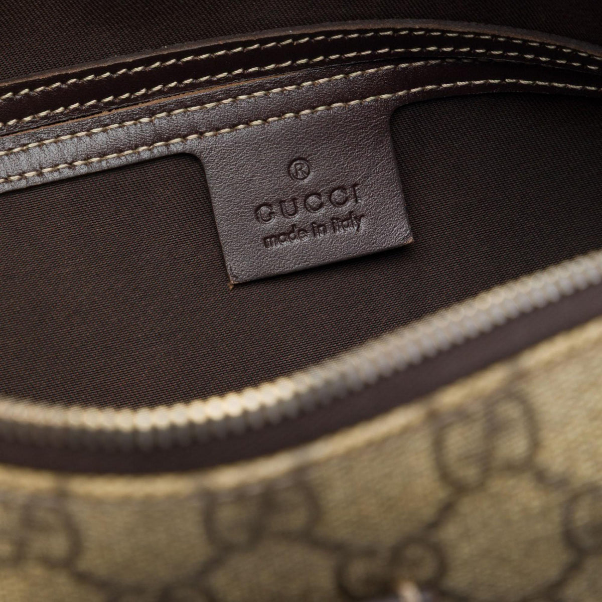 Gucci GG Supreme Double Pocket Crossbody