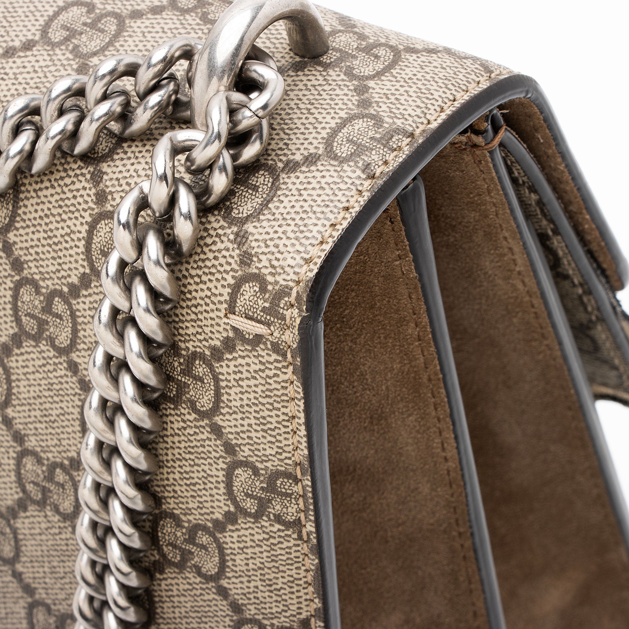 Gucci GG Supreme Embellished Dionysus Large Shoulder Bag