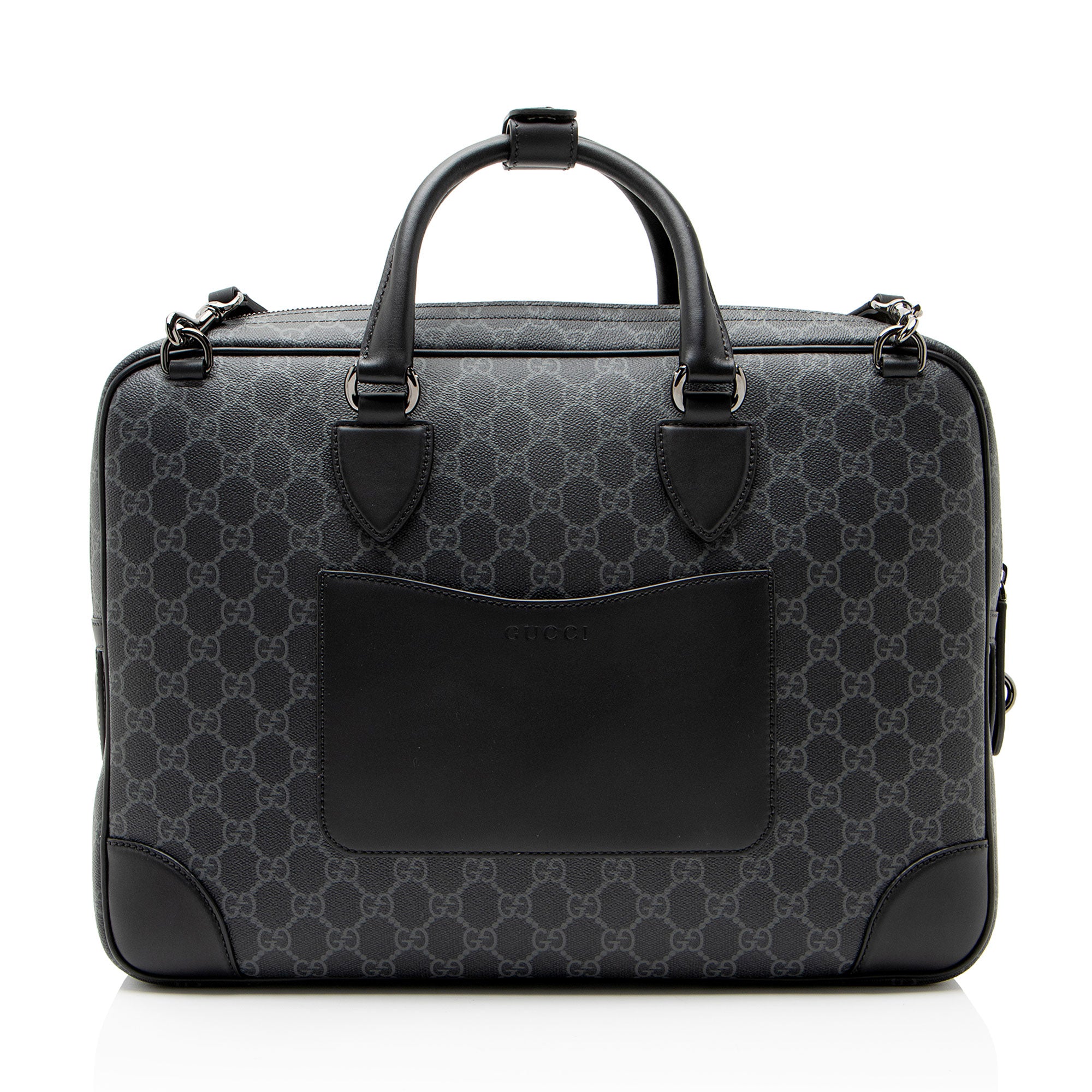 Gucci GG Supreme Emblem Briefcase