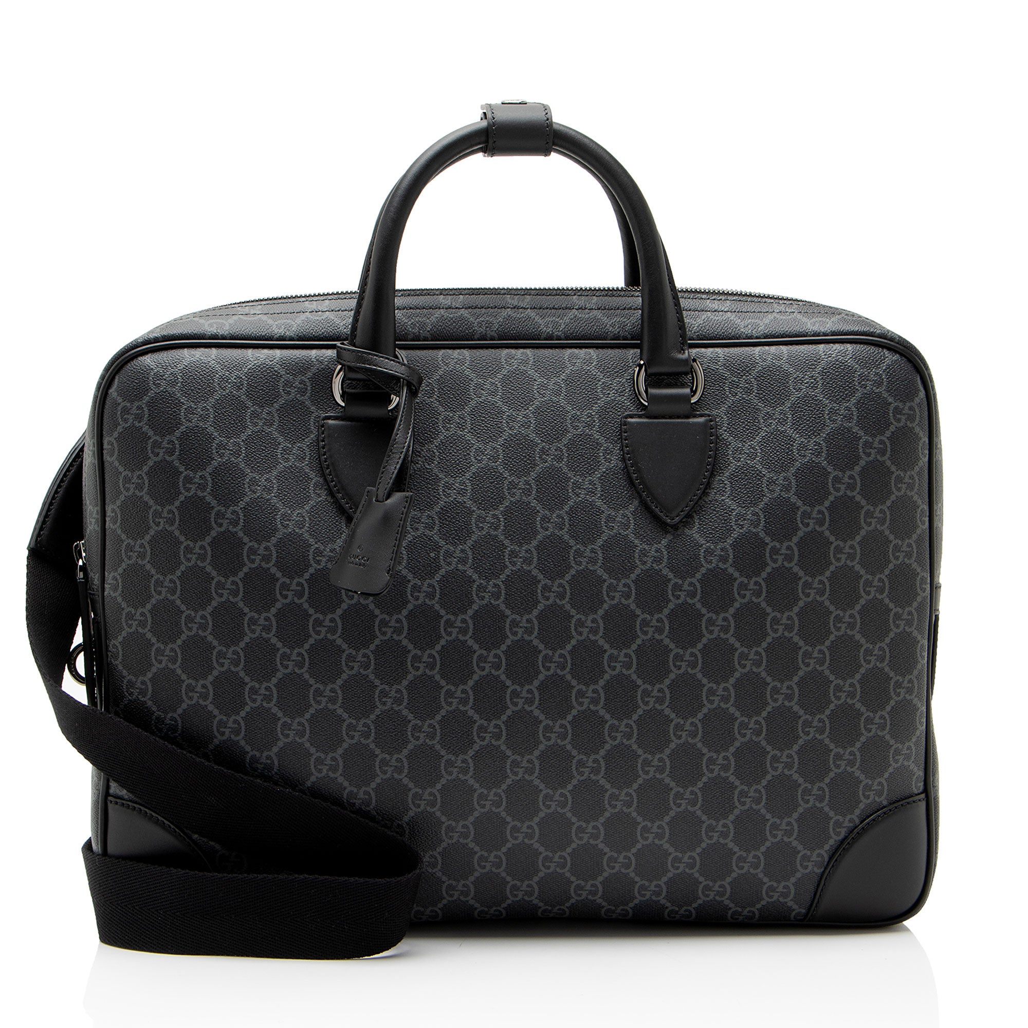 Gucci GG Supreme Emblem Briefcase