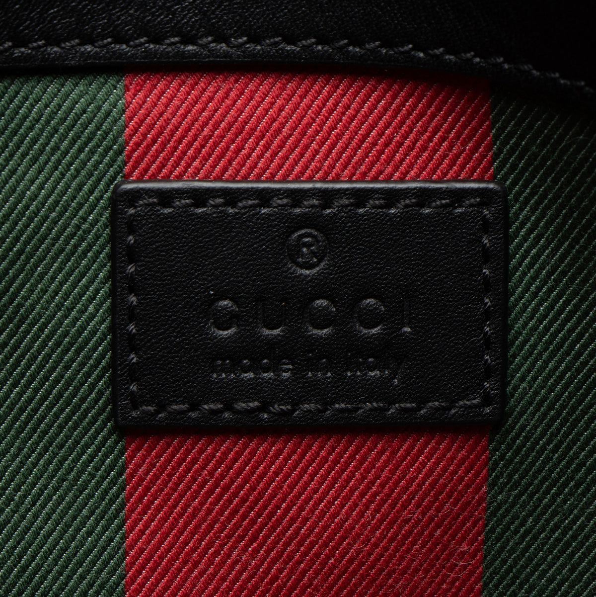 Gucci GG Supreme Emblem Medium Bucket Bag