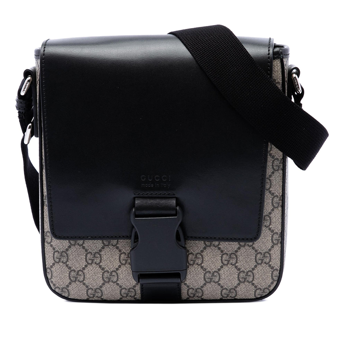 Gucci GG Supreme Flap Messenger Bag