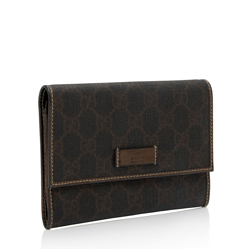Gucci GG Supreme Compact Wallet (SHF-xH6ST7)