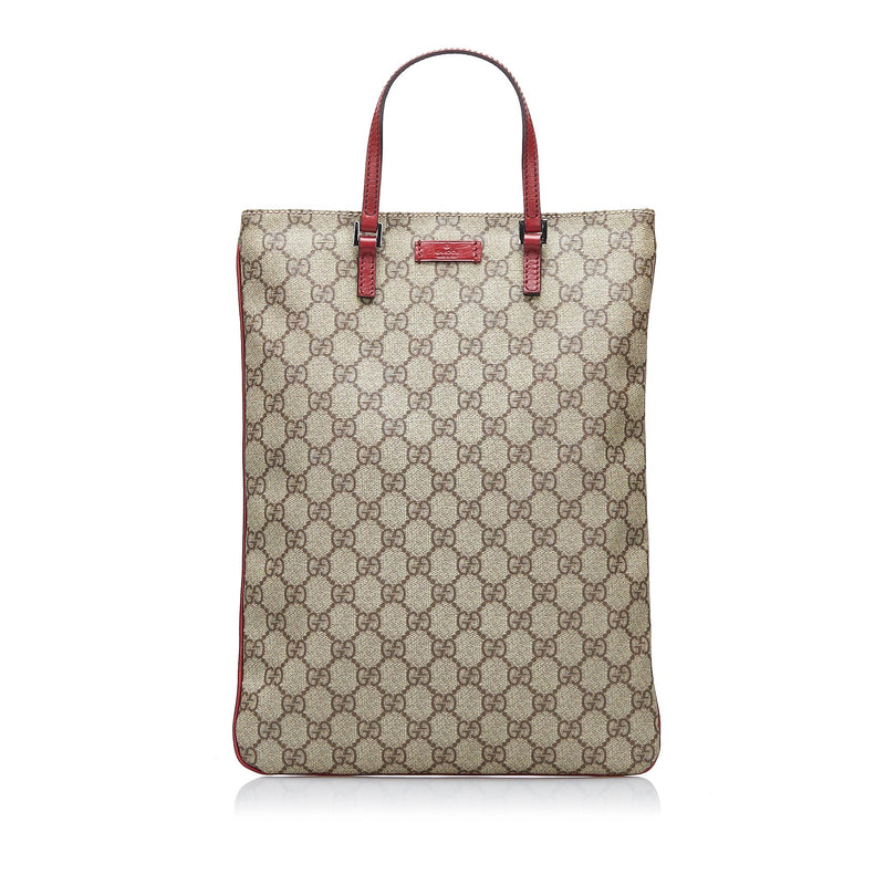 Gucci GG Supreme Flat Vertical Tote (SHG-AwXevK)