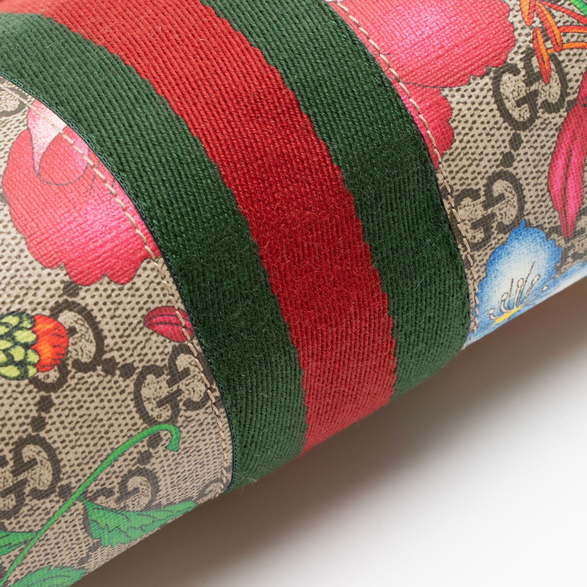 Gucci GG Supreme Flora Ophidia Medium Chain Shoulder Bag