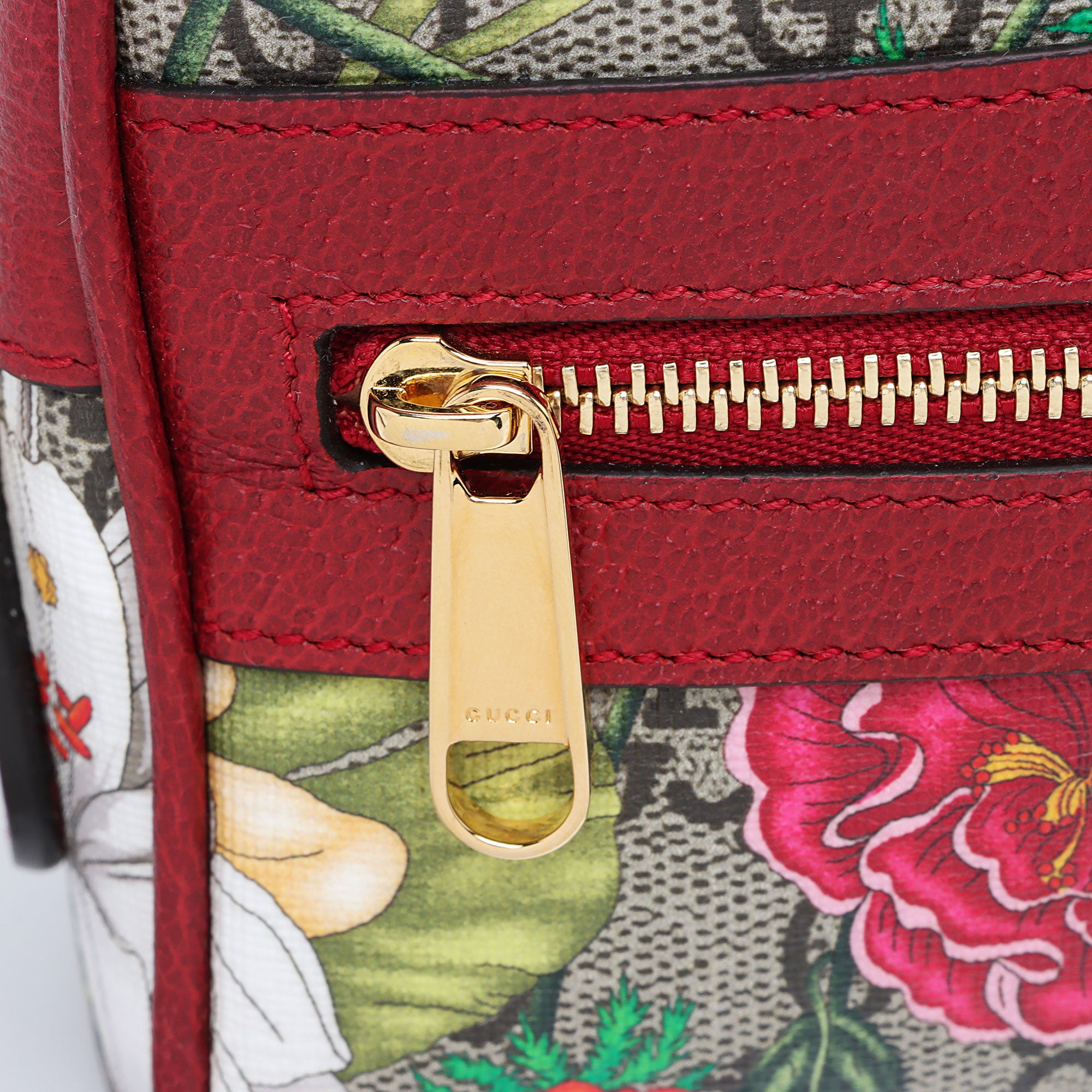 Gucci GG Supreme Flora Ophidia Mini Shoulder Bag (SHF-nnkZFw)