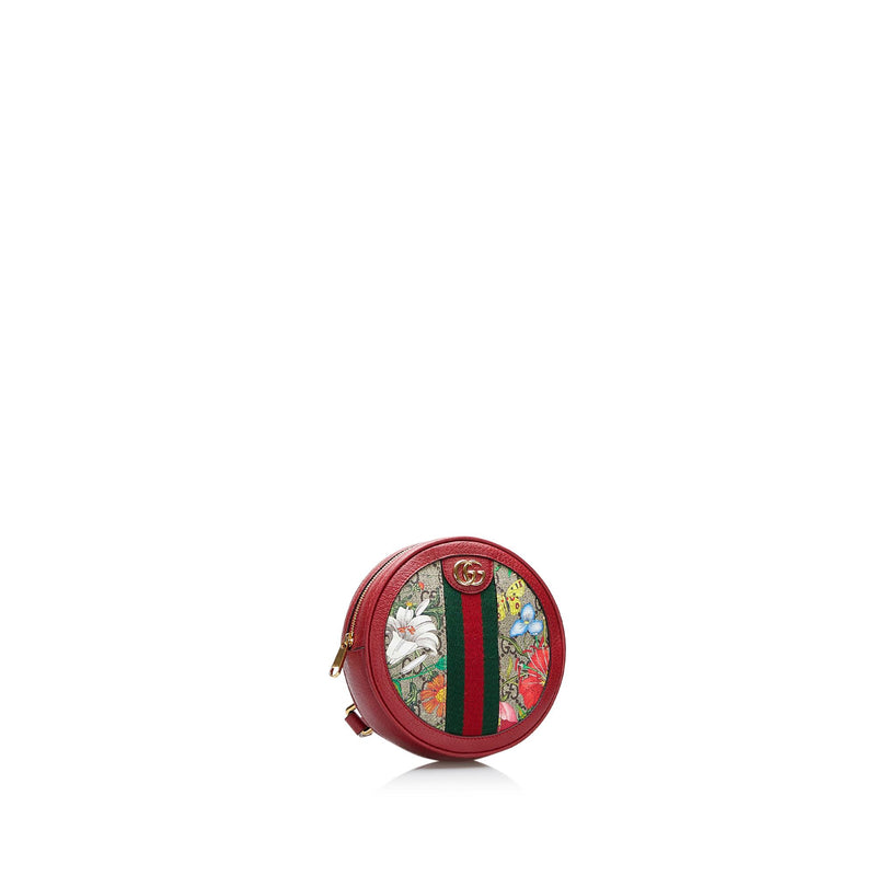 Gucci GG Supreme Flora Ophidia Round Backpack (SHG-SA7zlW)