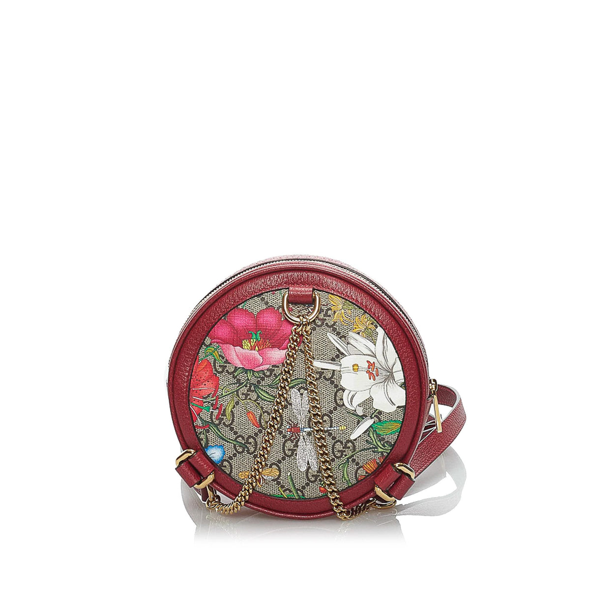 Gucci Ophidia Round Backpack Flora Gg #263721G80B Gucci Flora GG Supreme Ophidia Round Backpack Mini – Luxe.It.Fwd main image 2