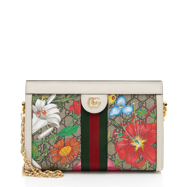 Gucci GG Supreme Flora Ophidia Shoulder Bag (SHF-EhHvKa)