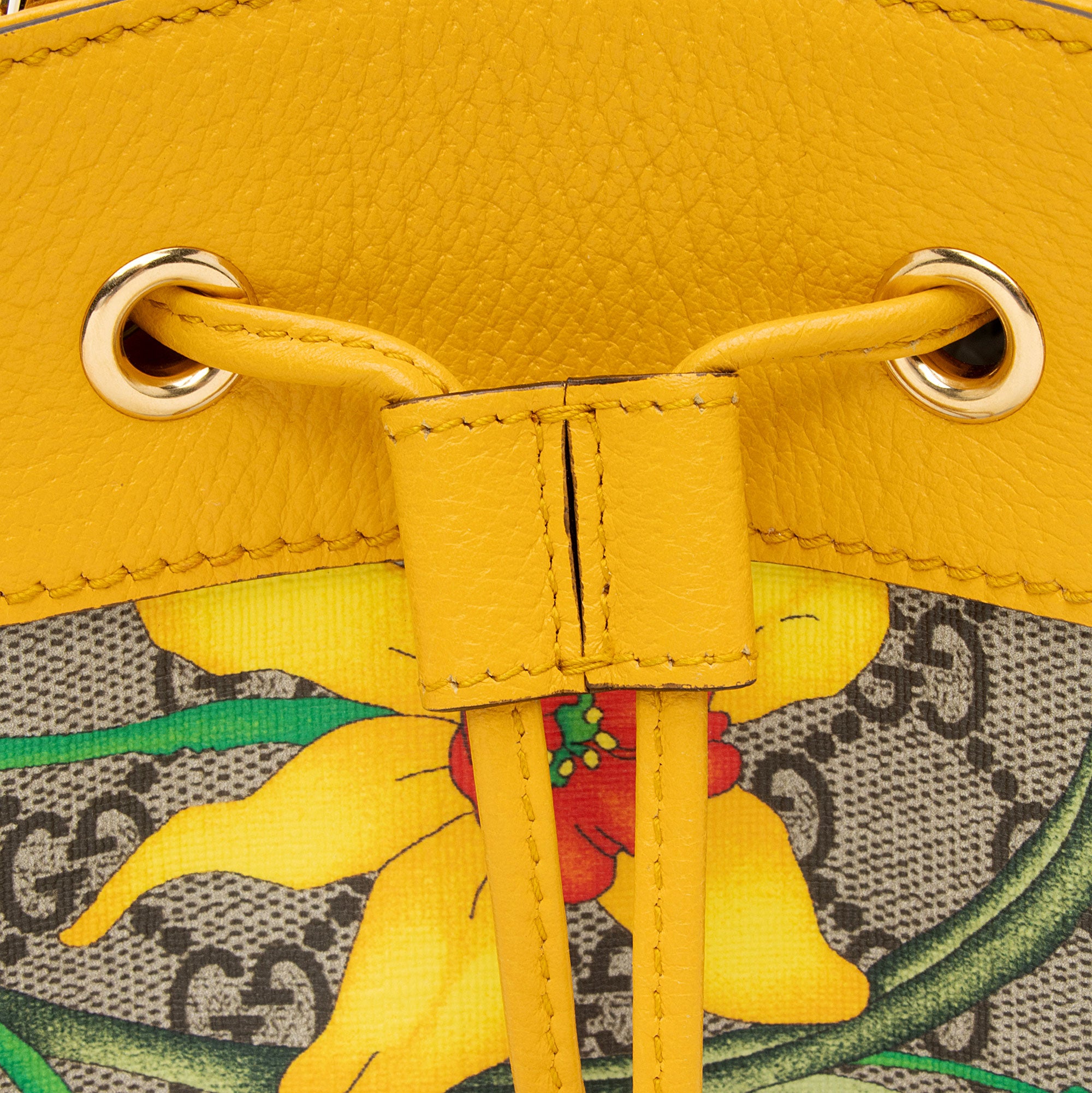 Gucci GG Supreme Flora Ophidia Small Bucket Bag (SHF-Hh7gjf)