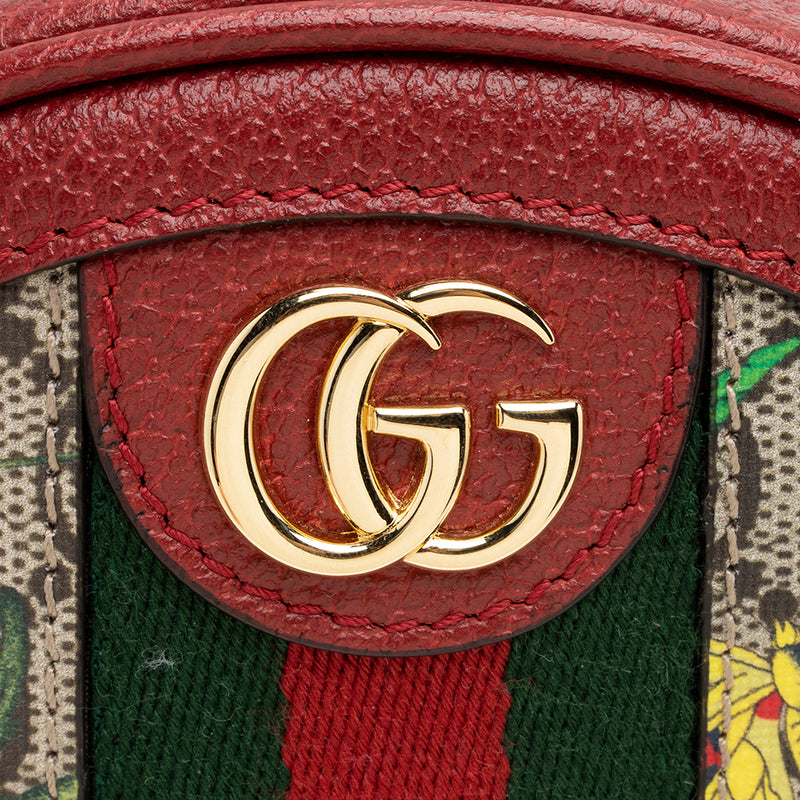 Gucci GG Supreme Flora Ophidia Round Mini Backpack (SHF-17170)