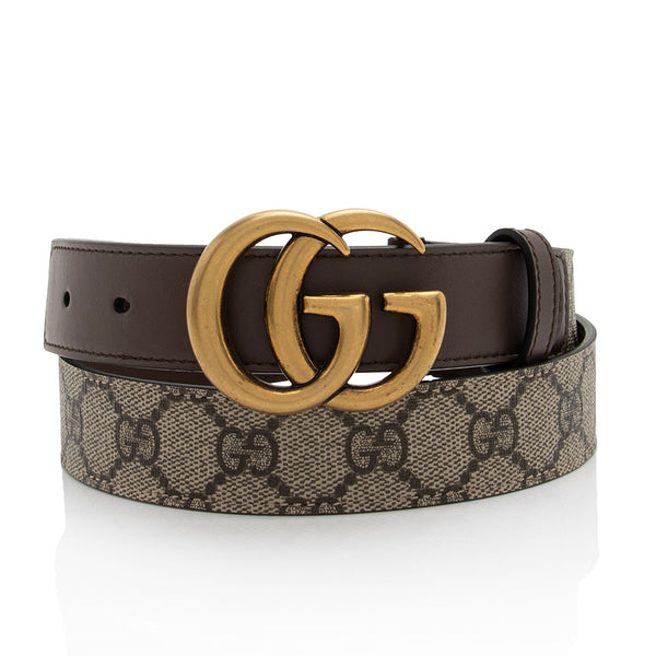 Gucci GG Supreme GG Marmont Narrow Belt - Size 34 / 85 (SHF-ozkUJJ)