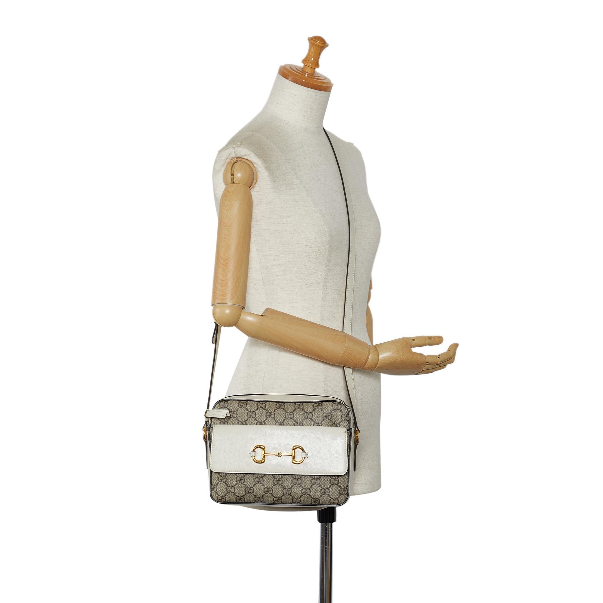 Gucci GG Supreme Horsebit 1955 Crossbody Bag (SHG-296bWA)