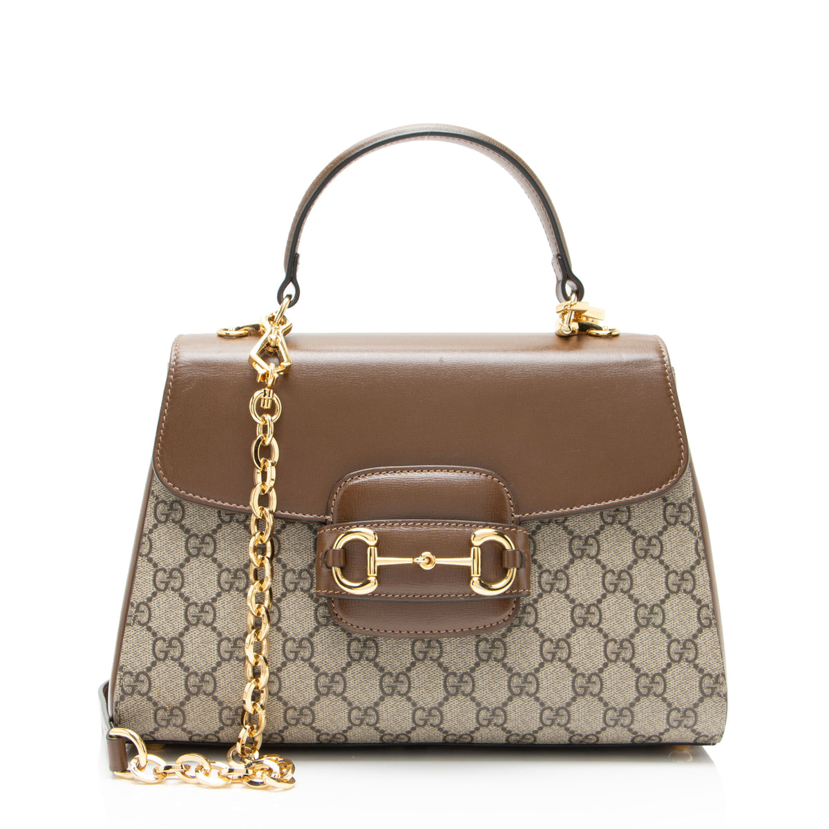Gucci GG Supreme Horsebit 1955 Medium Chain Top Handle
