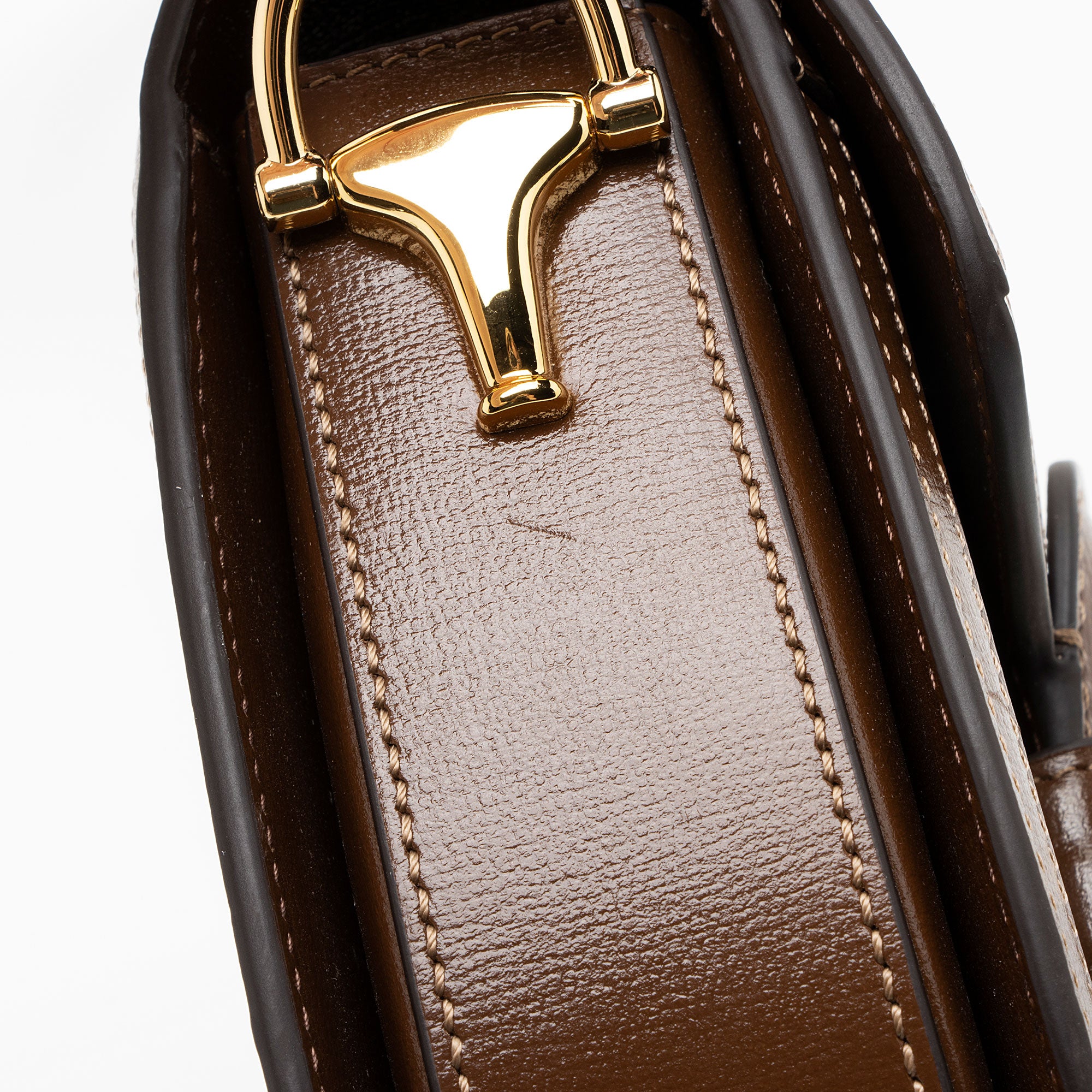 Gucci GG Supreme Horsebit 1955 Mini Rounded Shoulder Bag