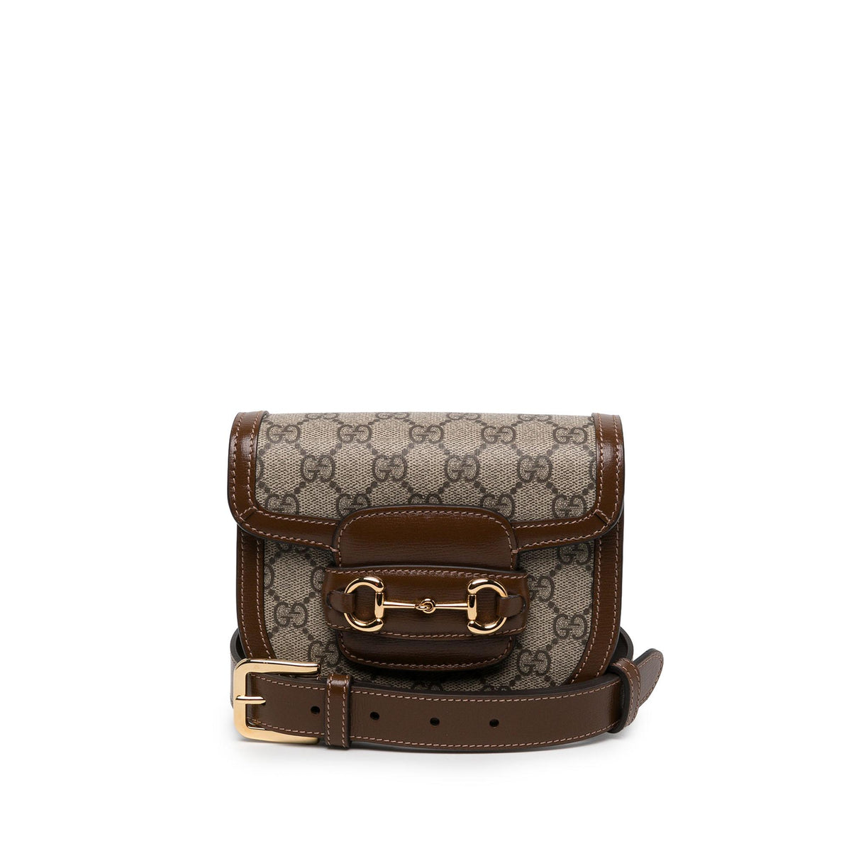 Gucci GG Supreme Horsebit 1955 Rounded Belt Bag