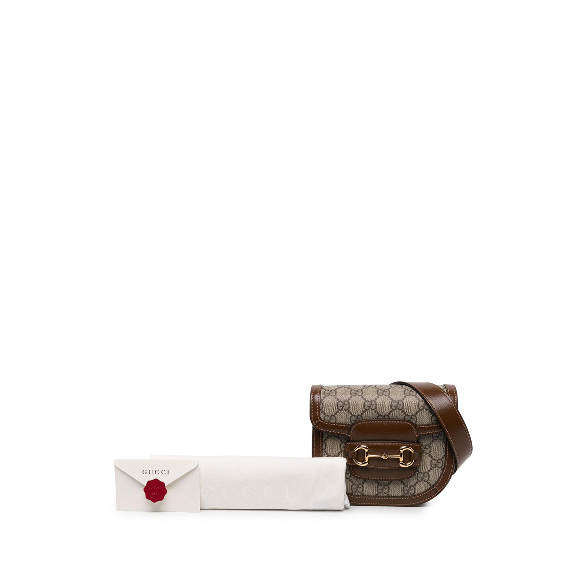 Gucci GG Supreme Horsebit 1955 Rounded Belt Bag