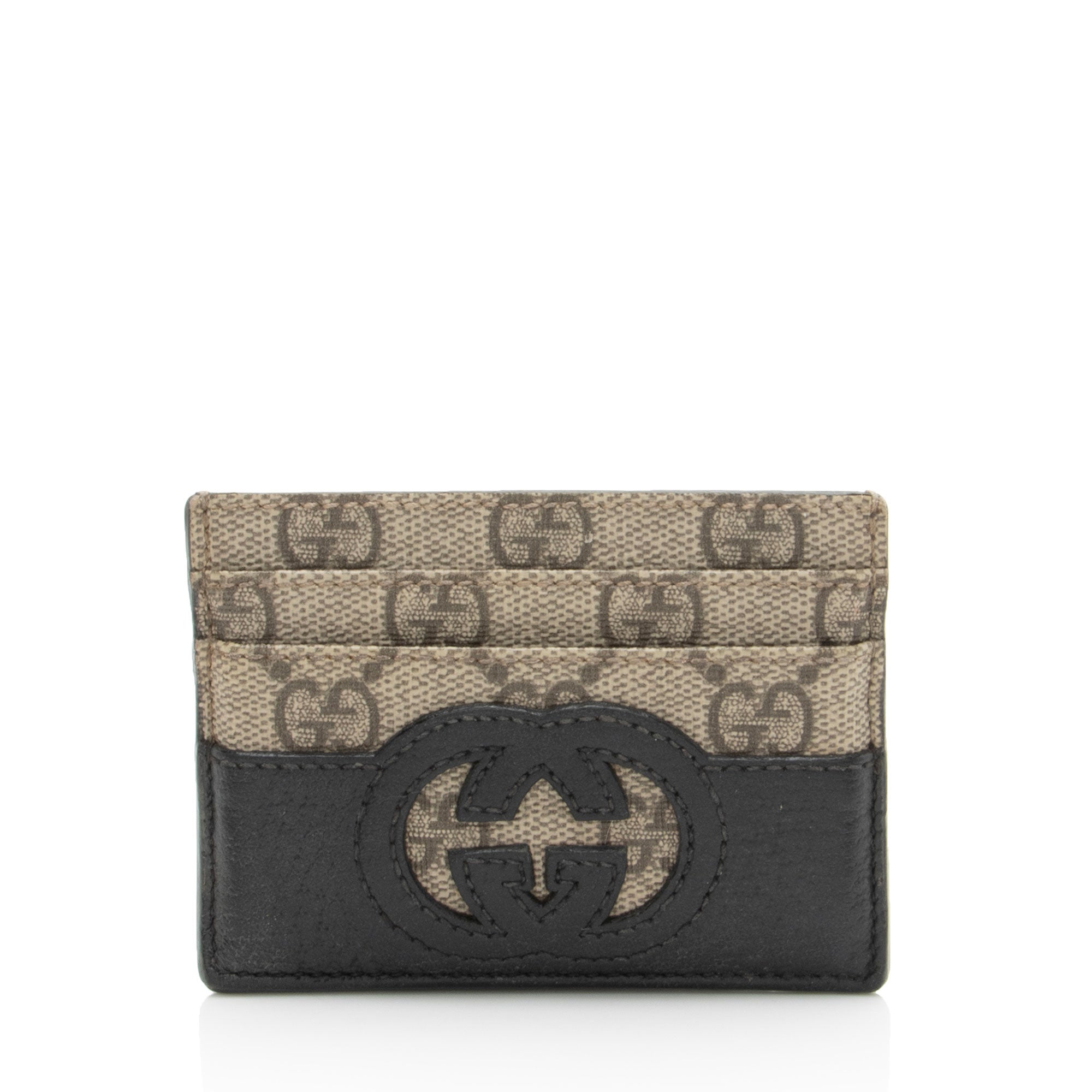 Gucci GG Supreme Interlocking G Card Holder