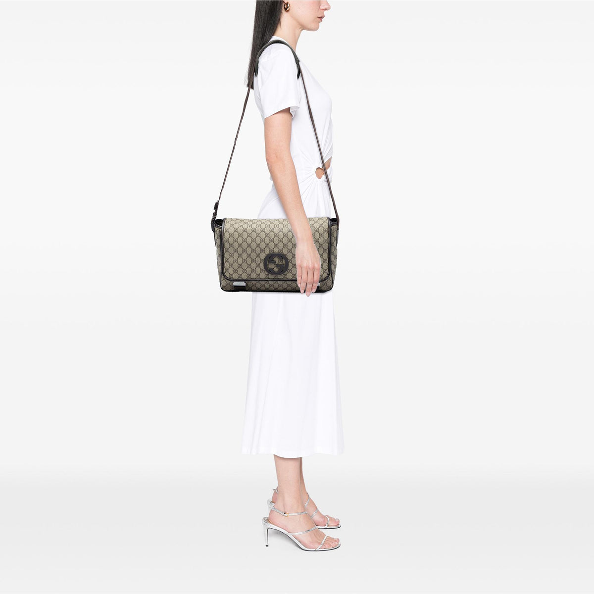 Gucci GG Supreme Interlocking G Crossbody
