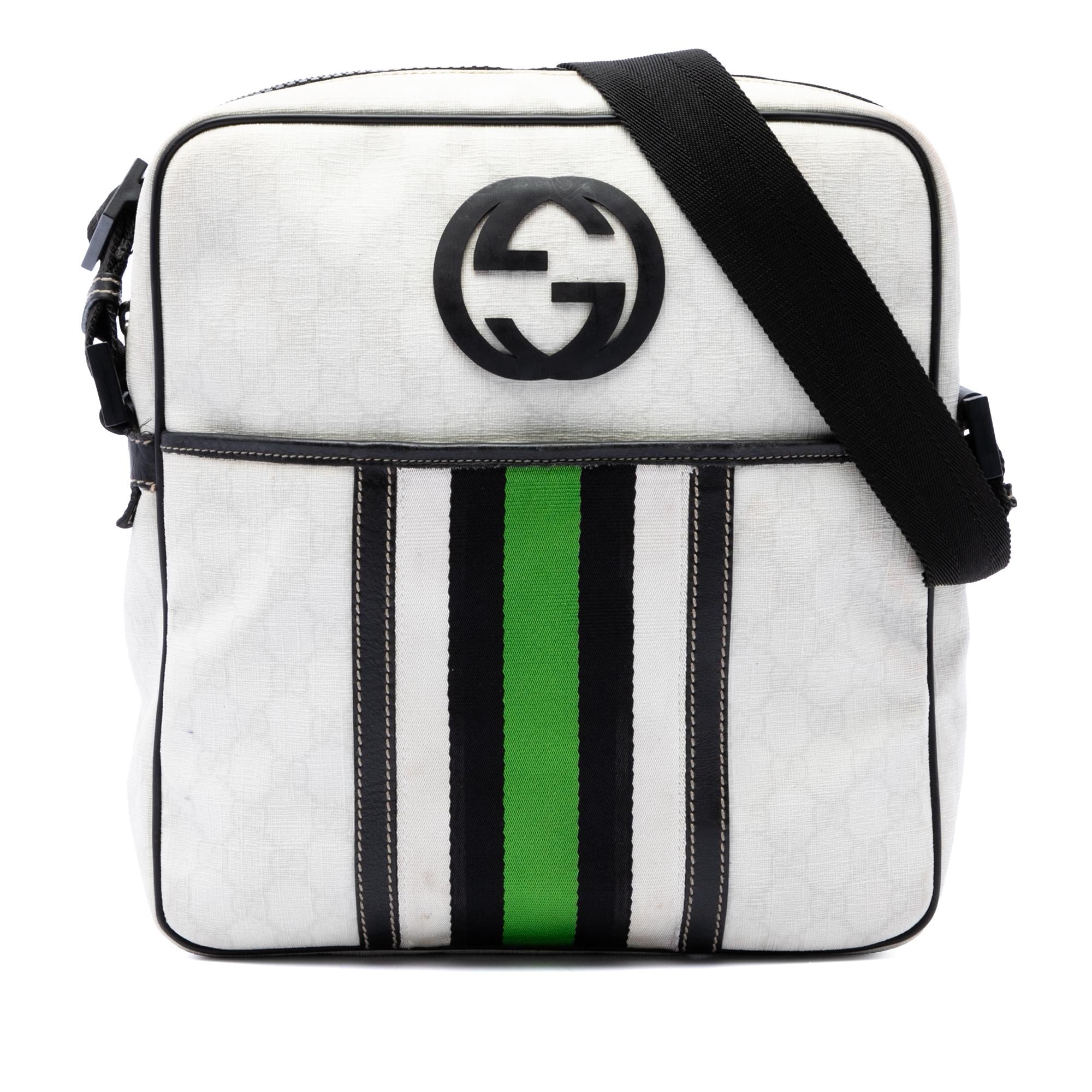 Gucci GG Supreme Interlocking G Web Crossbody