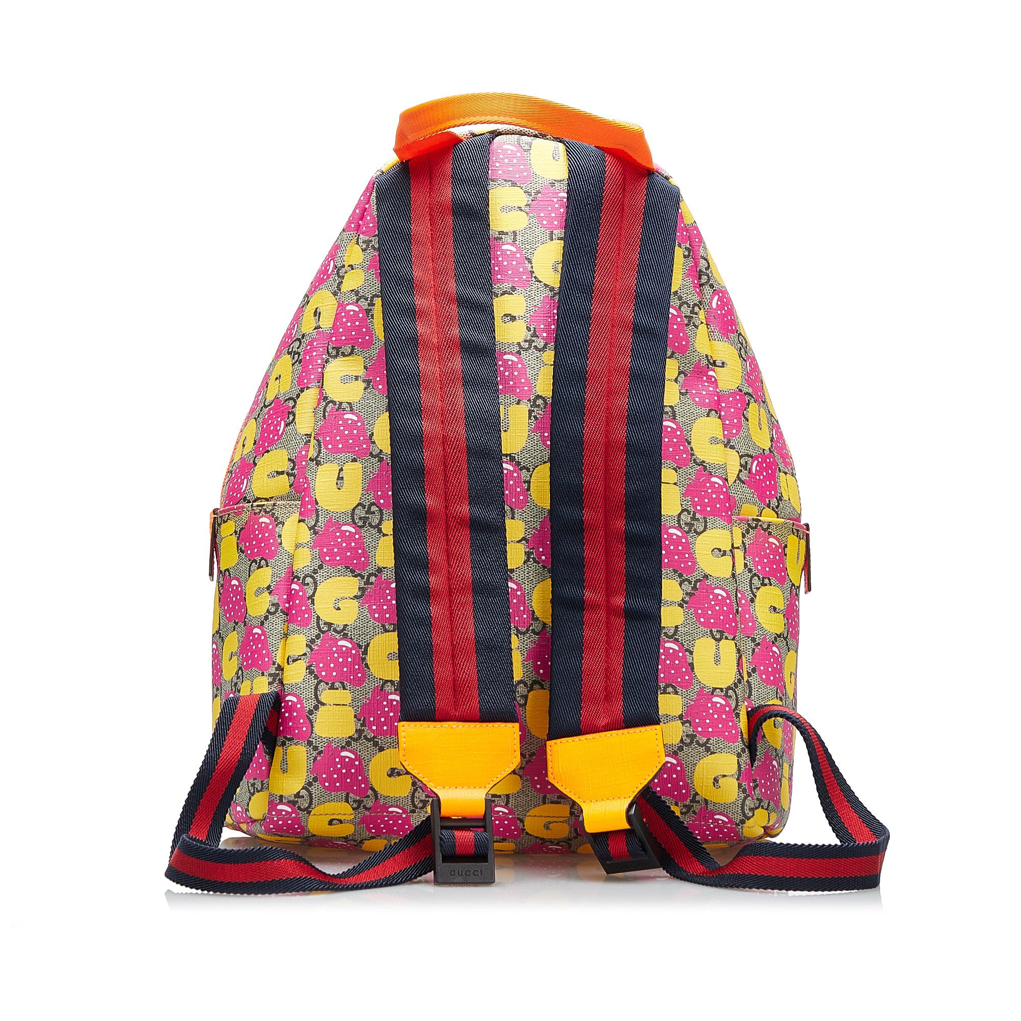 Gucci GG Supreme Kids Strawberry Backpack (SHG-tOkjAX)