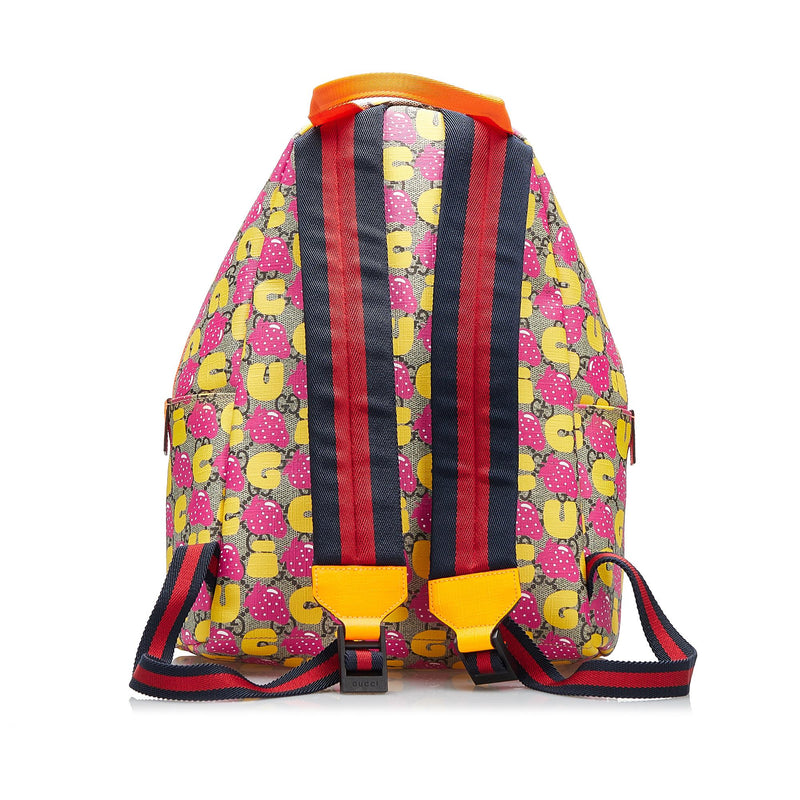 Gucci GG Supreme Kids Strawberry Backpack SHG tOkjAX LuxeDH