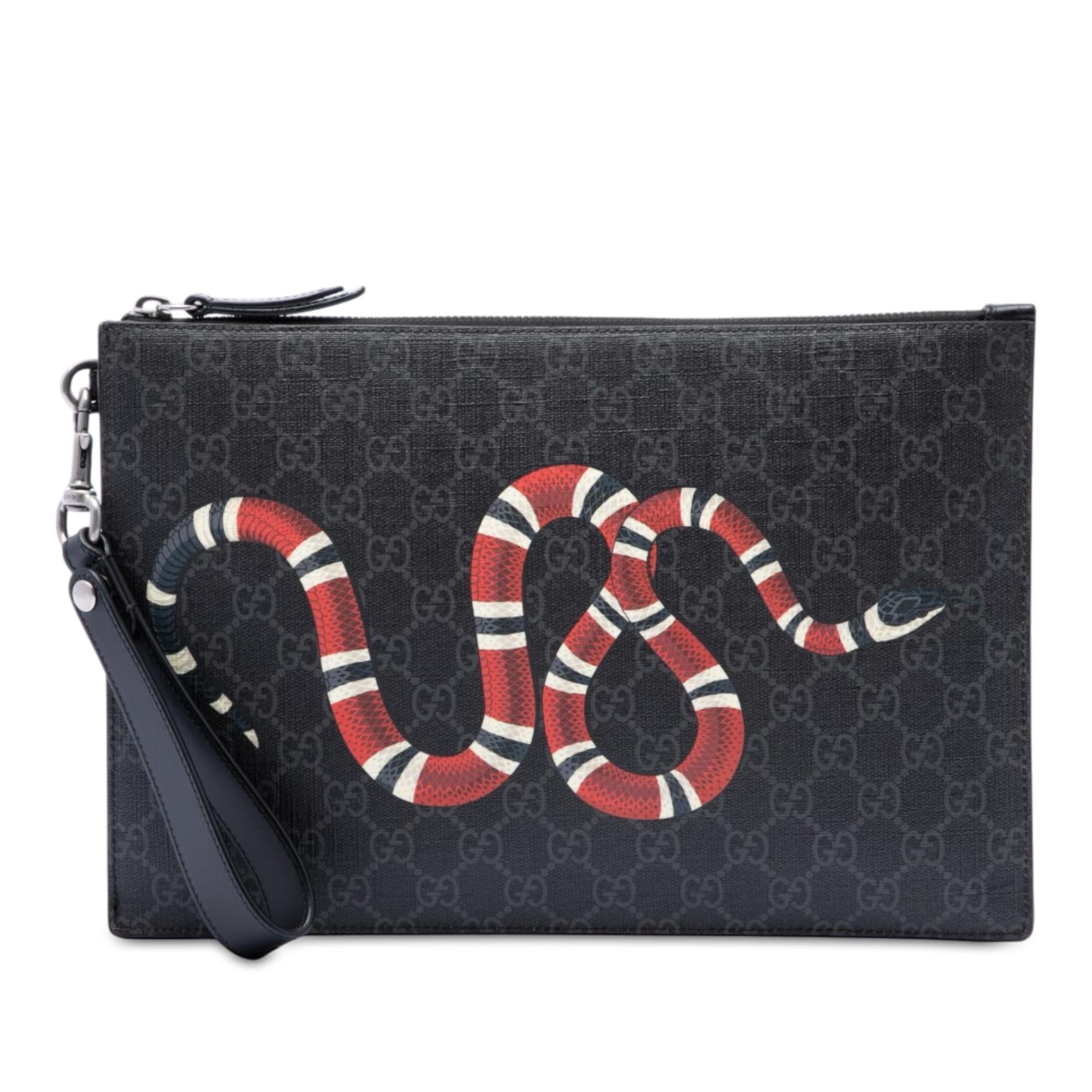 Gucci GG Supreme Kingsnake Clutch