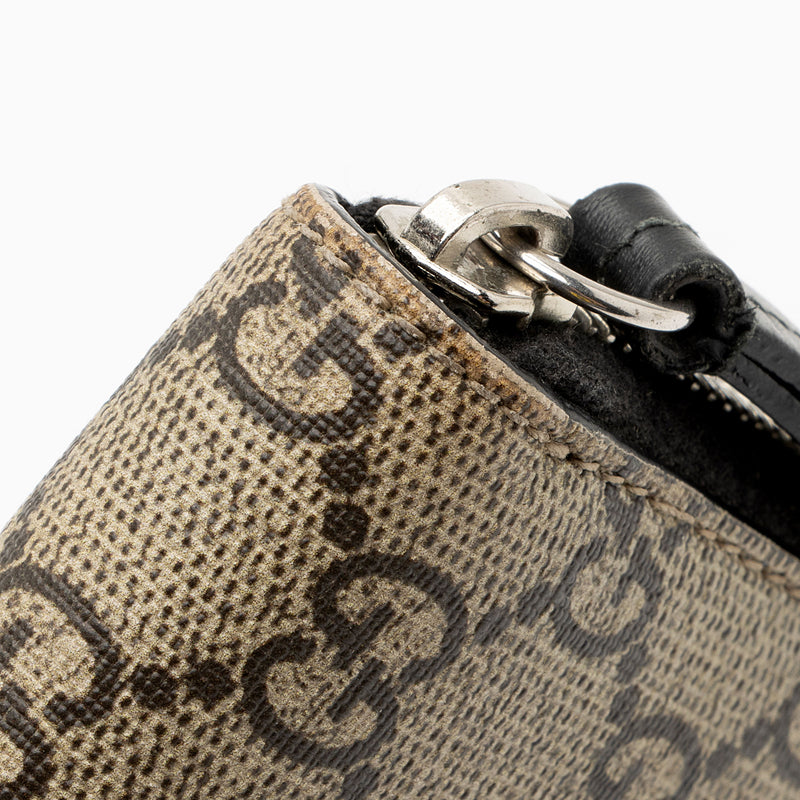 Gucci GG Supreme Kingsnake Zip Around Wallet SHF XF9siG LuxeDH