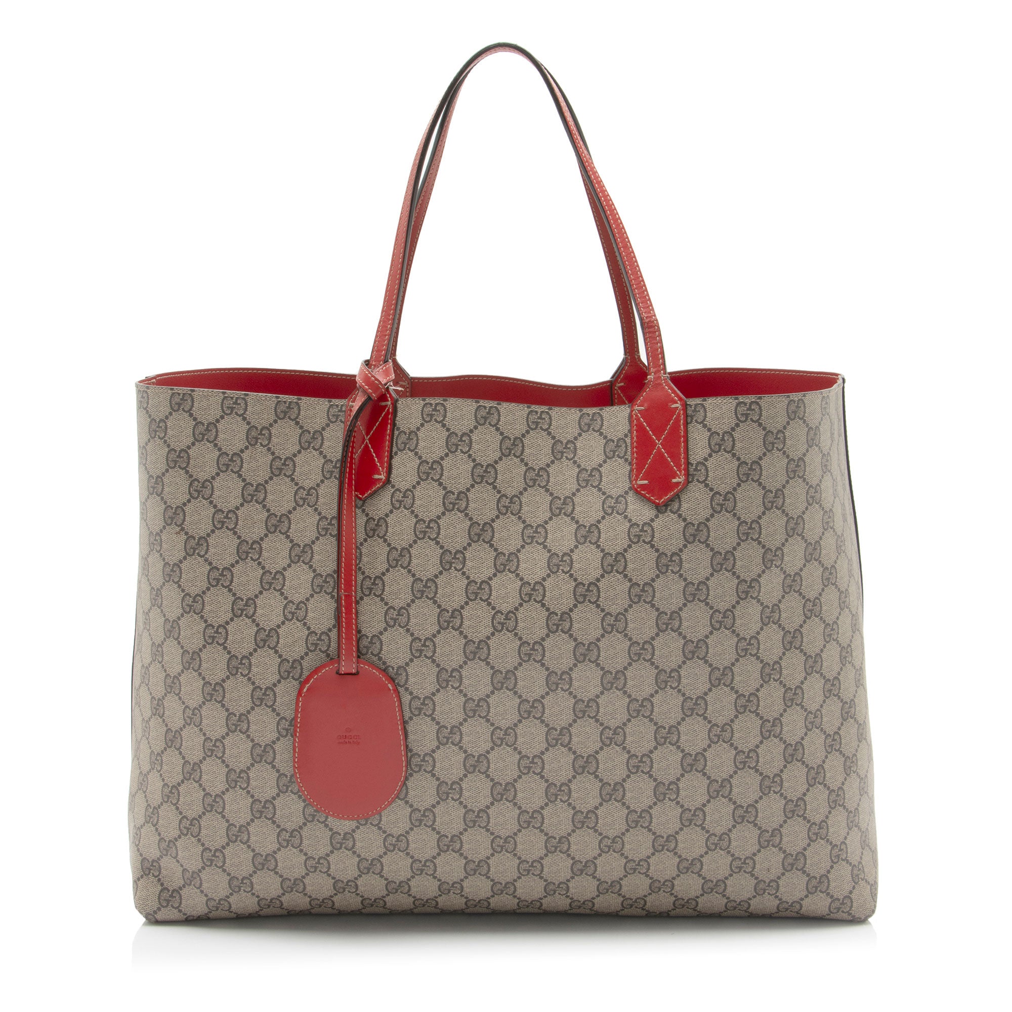 Gucci GG Supreme Leather Large Reversible Tote (SHF-Y1F953)